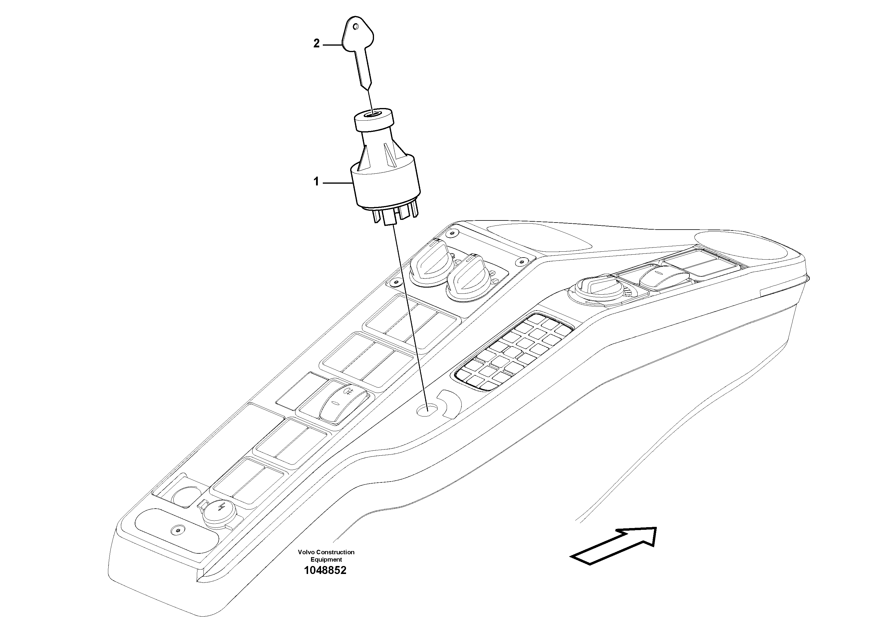 Схема запчастей Volvo EW180C - 92142 Переключатель EW180C
