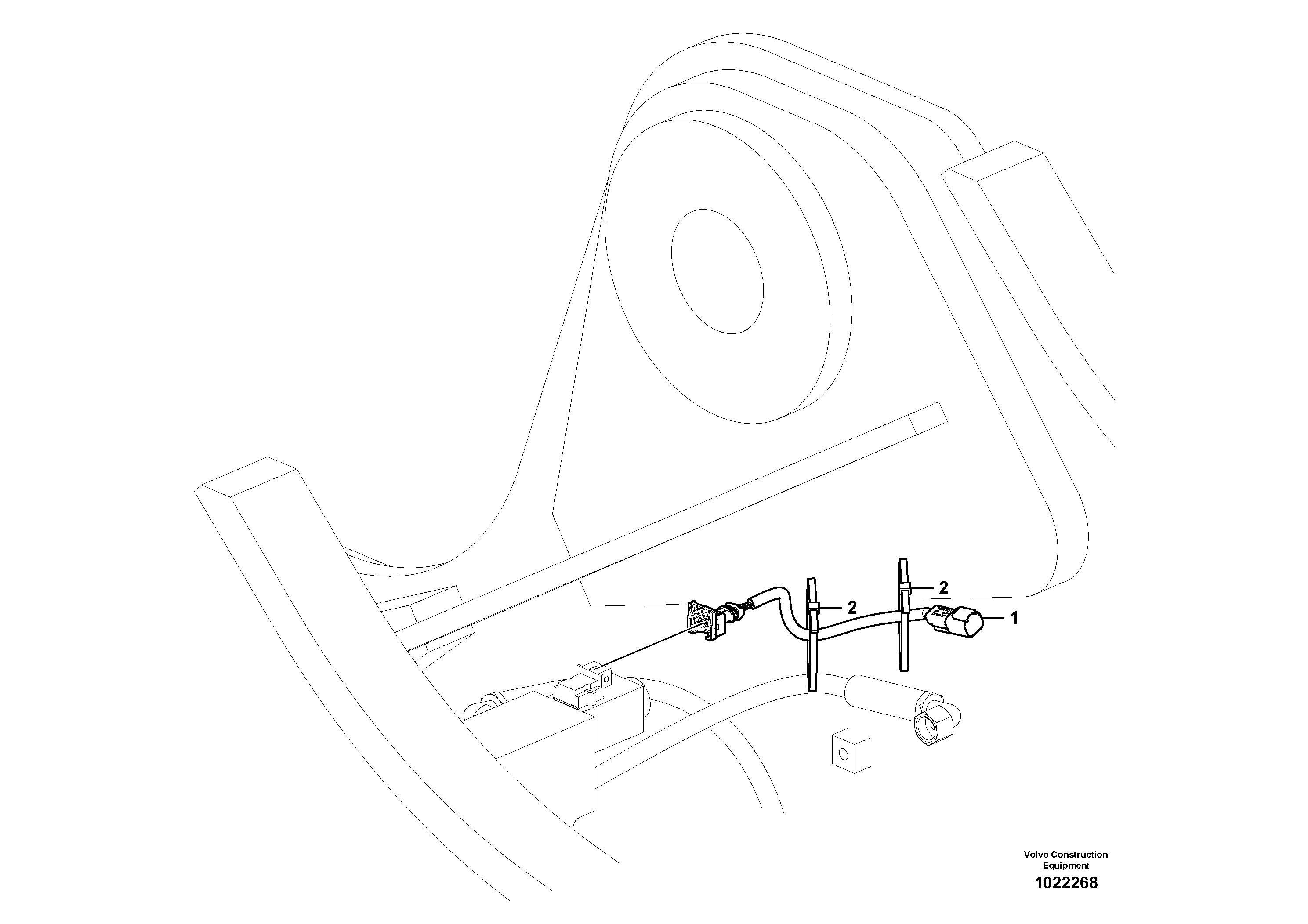 Схема запчастей Volvo EW180C - 17436 Cable harness, automatic float position EW180C