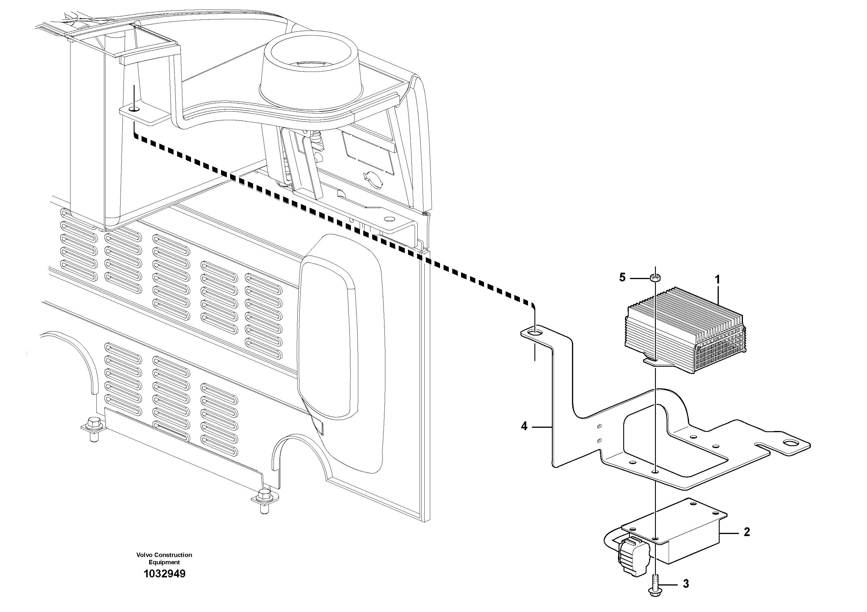 Схема запчастей Volvo EW180C - 59130 Voltage converter EW180C