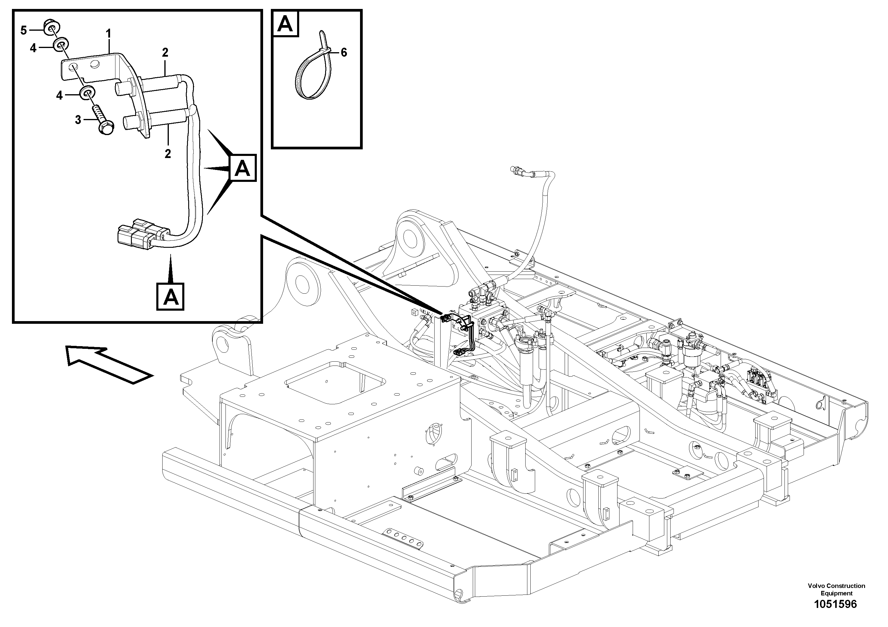 Схема запчастей Volvo EW180C - 88734 Electrical sensor EW180C