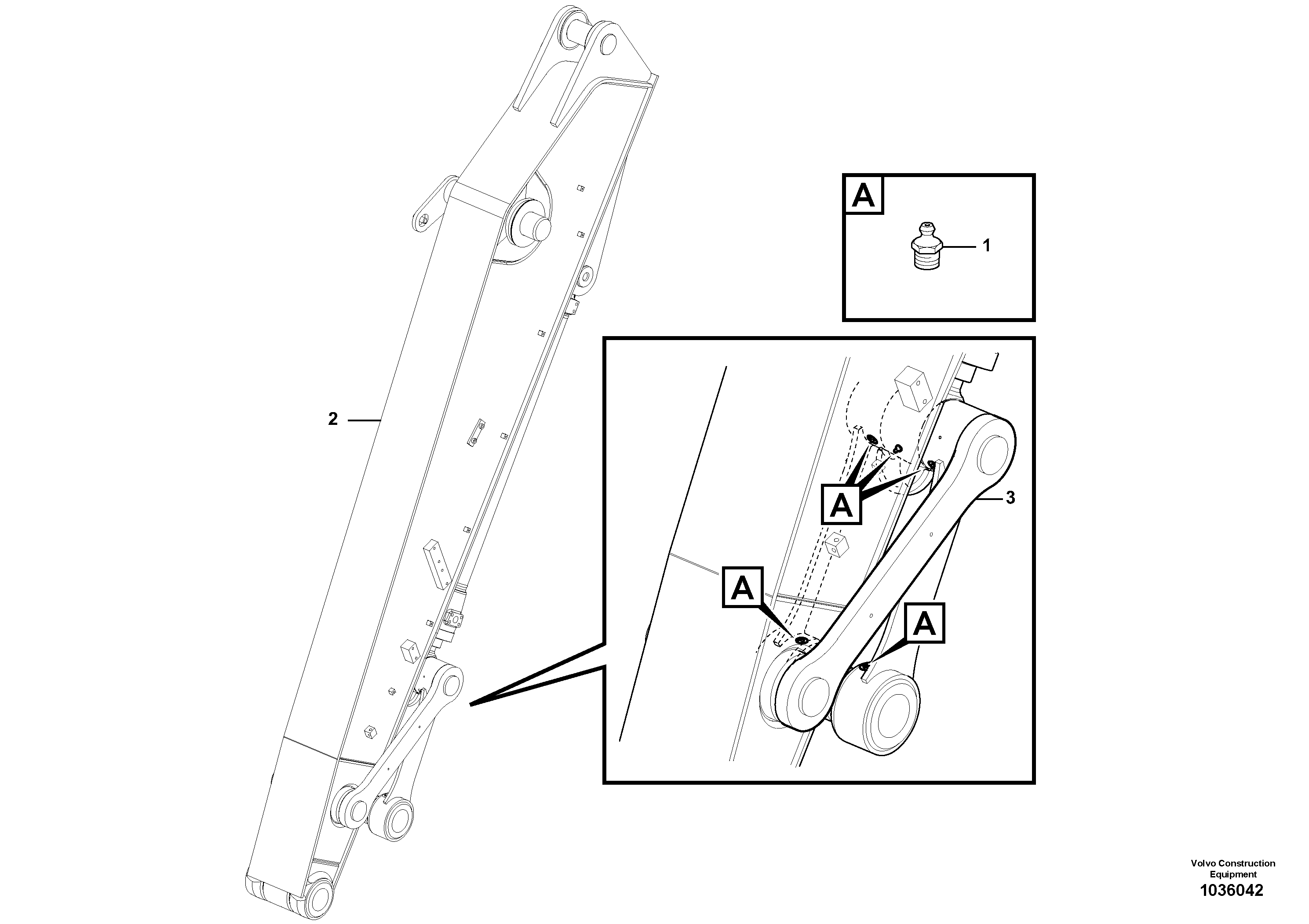 Схема запчастей Volvo EW180C - 1774 Grease piping EW180C