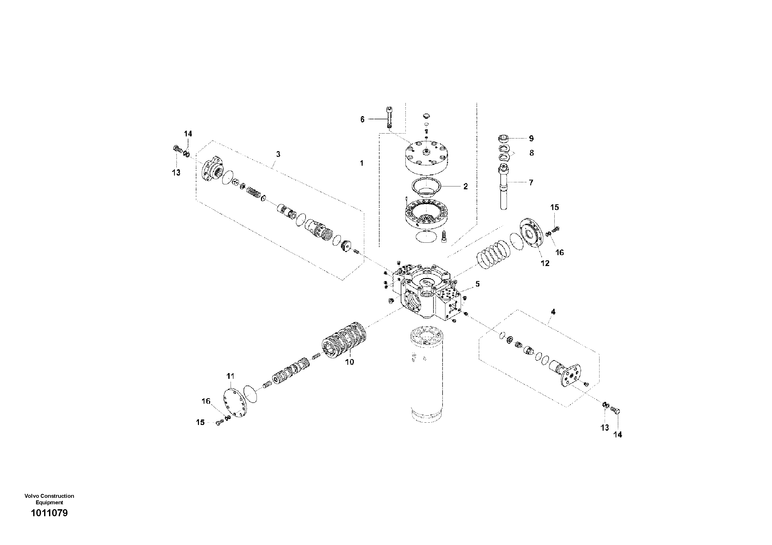 Схема запчастей Volvo EW210C - 89307 Hydraulic hammer, Accumulator EW210C