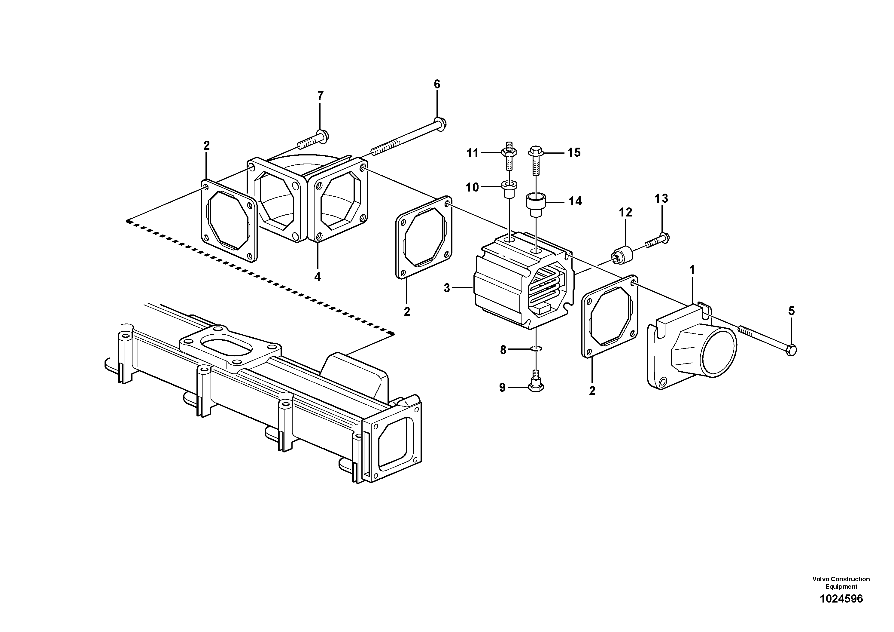 Схема запчастей Volvo EW210C - 89398 Предпусковой подогреватель в сборе EW210C