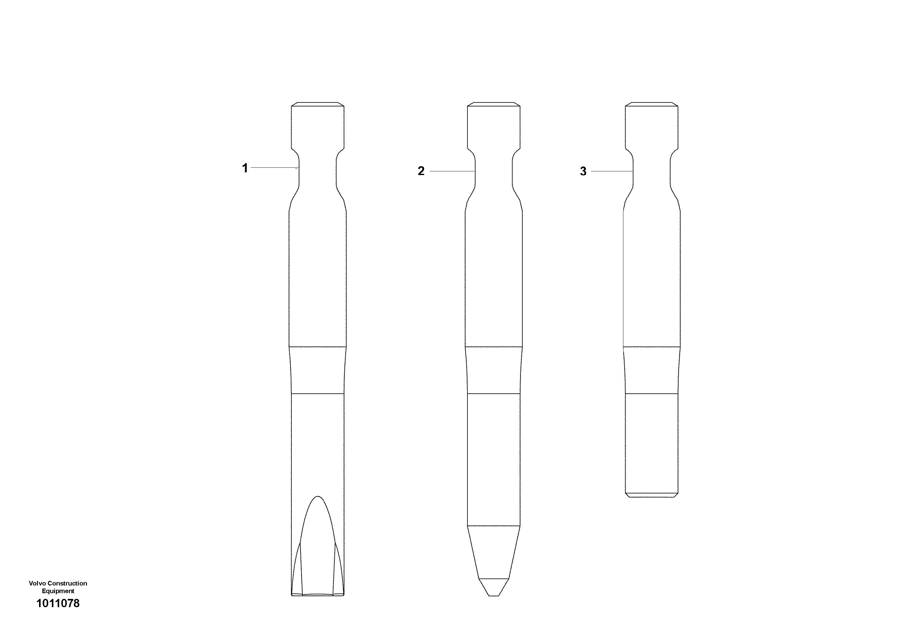 Схема запчастей Volvo EW210C - 57278 Hydraulic Hammer, Chisel ATTACHMENTS EXCAVATOR WHEELED EXCAVATORS BUCKET&HAMMER