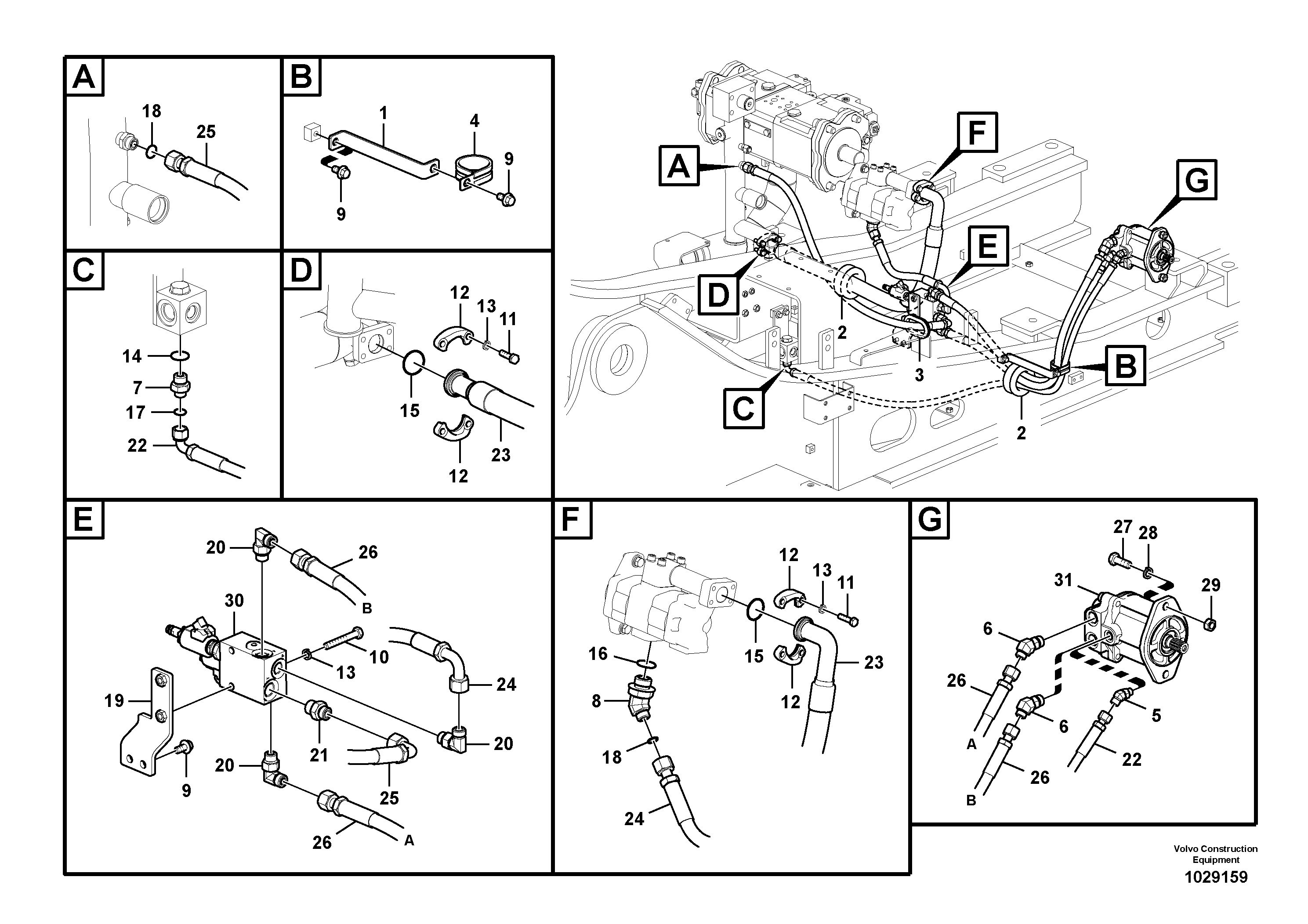 Схема запчастей Volvo EC290C - 15512 Гидравлика, система масляного охлаждения EC290C