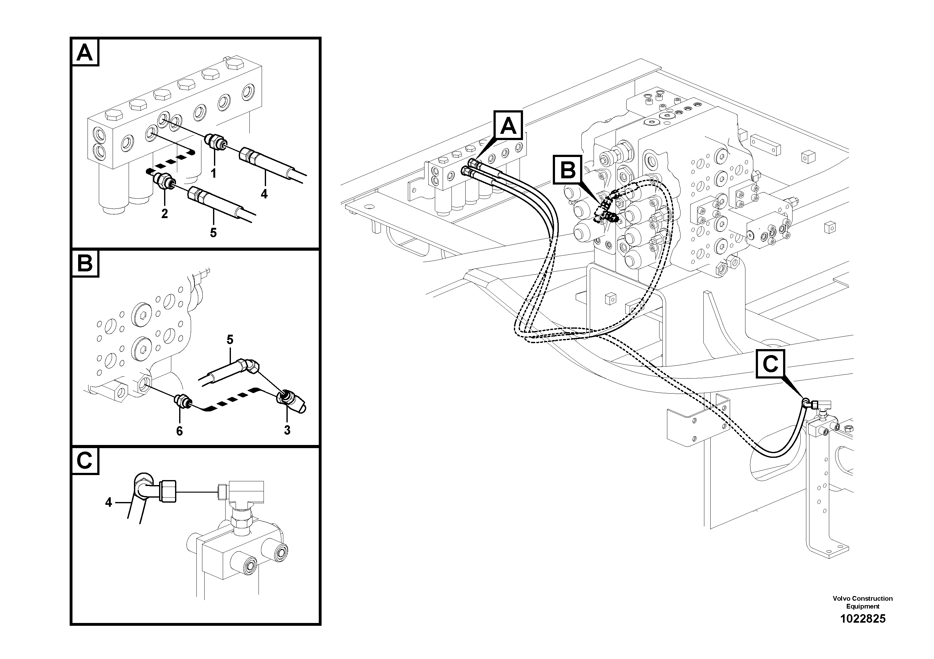 Схема запчастей Volvo EC290C - 44202 Working hydraulic, hammer and shear for 2nd pump flow EC290C