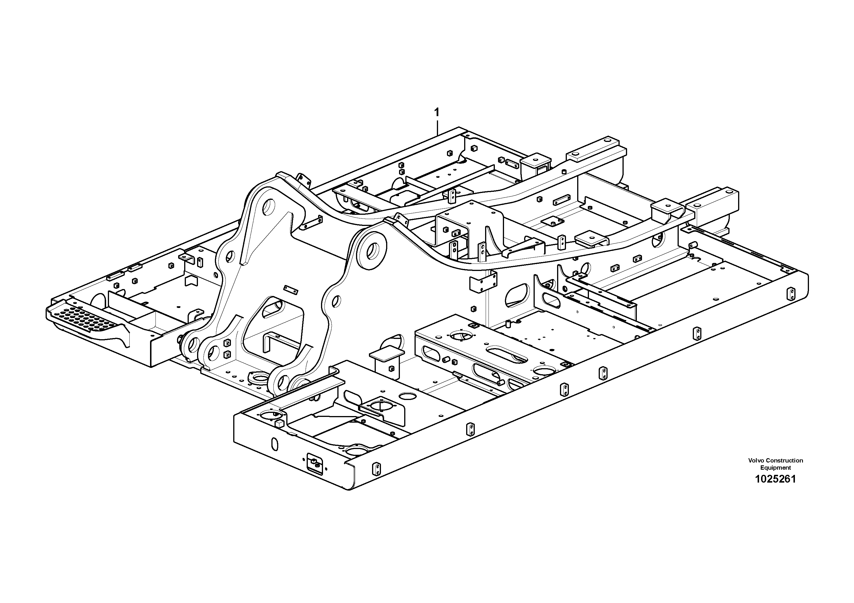 Схема запчастей Volvo EC290C - 62365 Upper frame EC290C