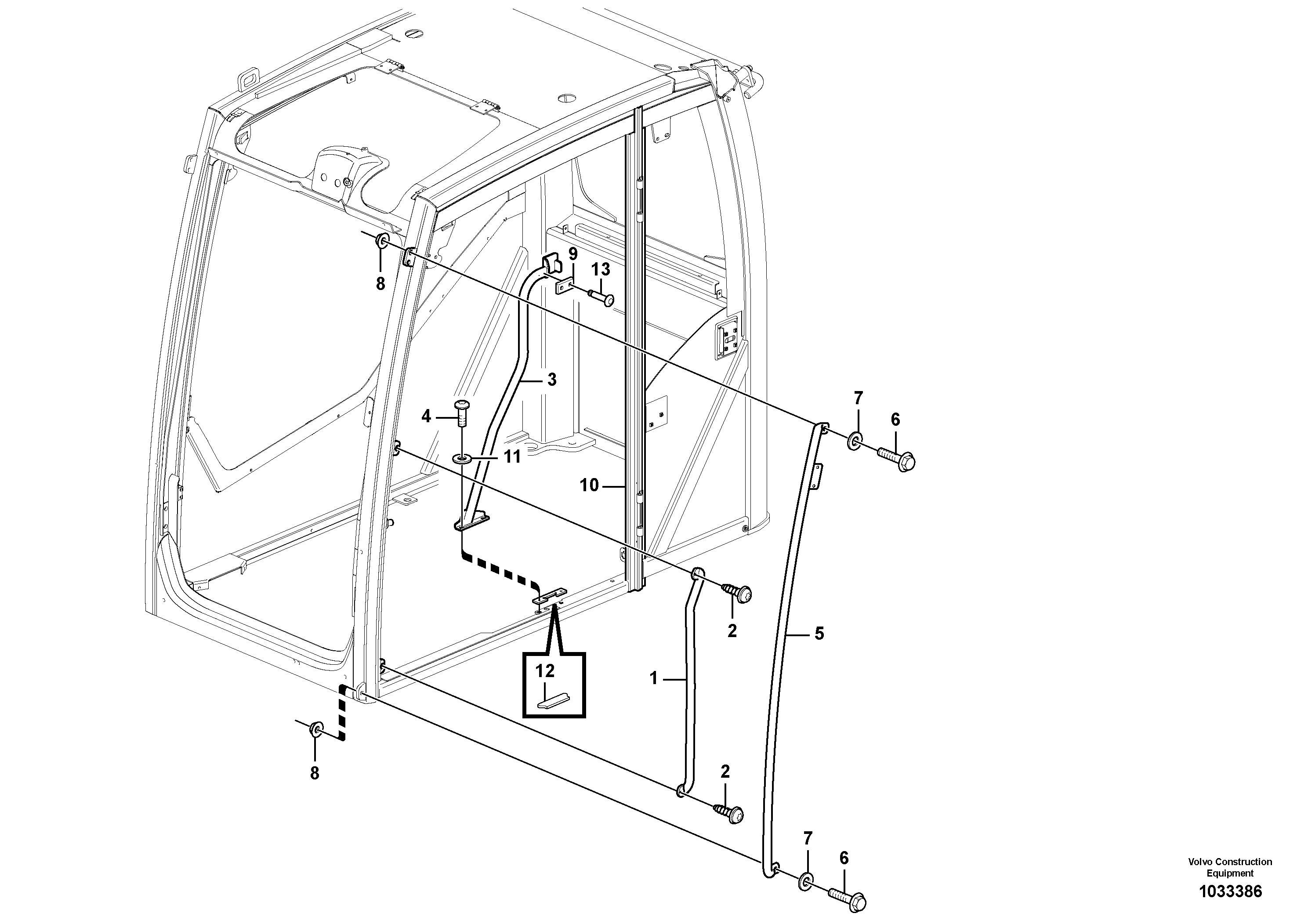 Схема запчастей Volvo EC290C - 66401 Interior components EC290C