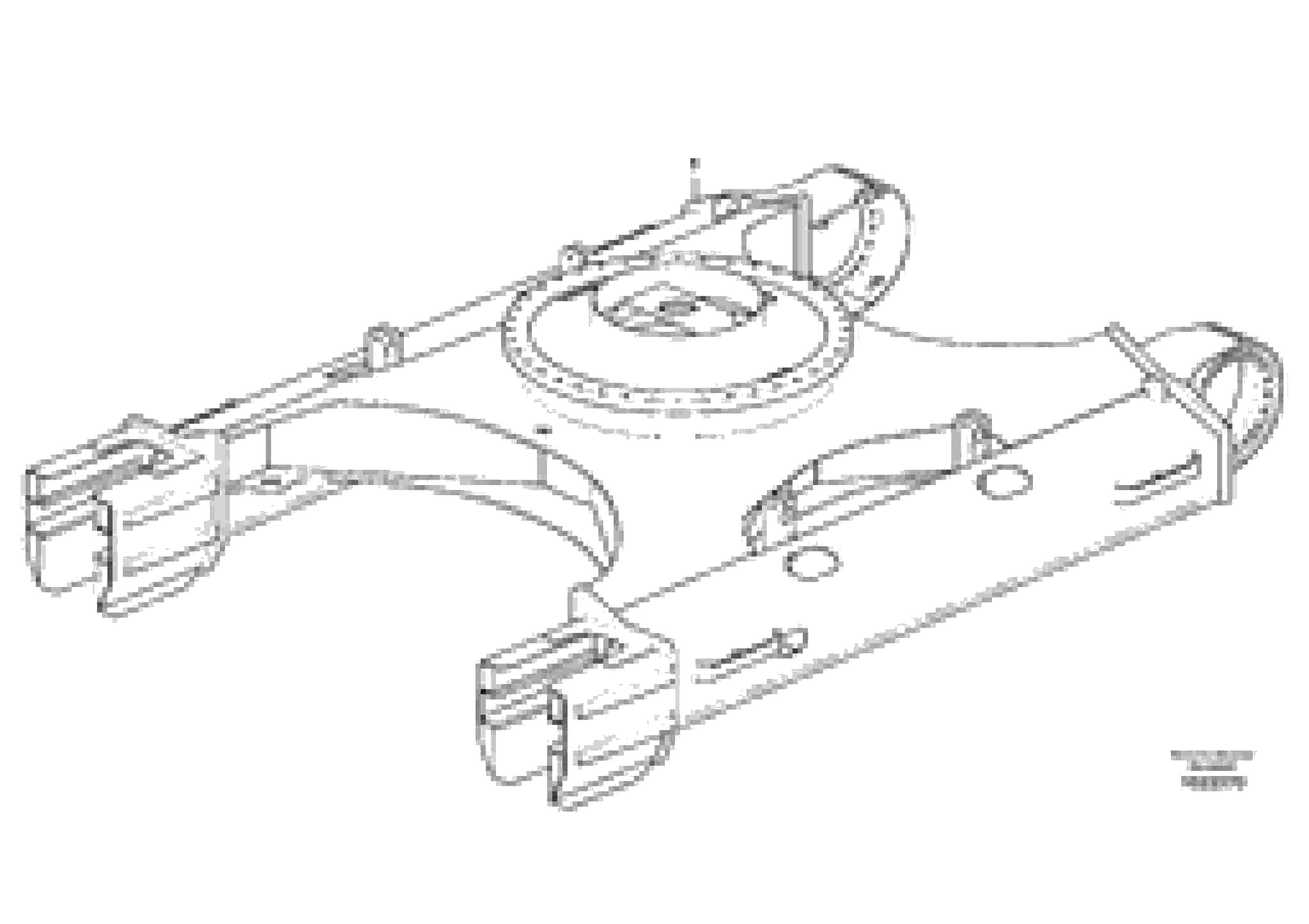 Схема запчастей Volvo EC330C - 76076 Рама экскаватора (ходовой части, шасси) EC330C