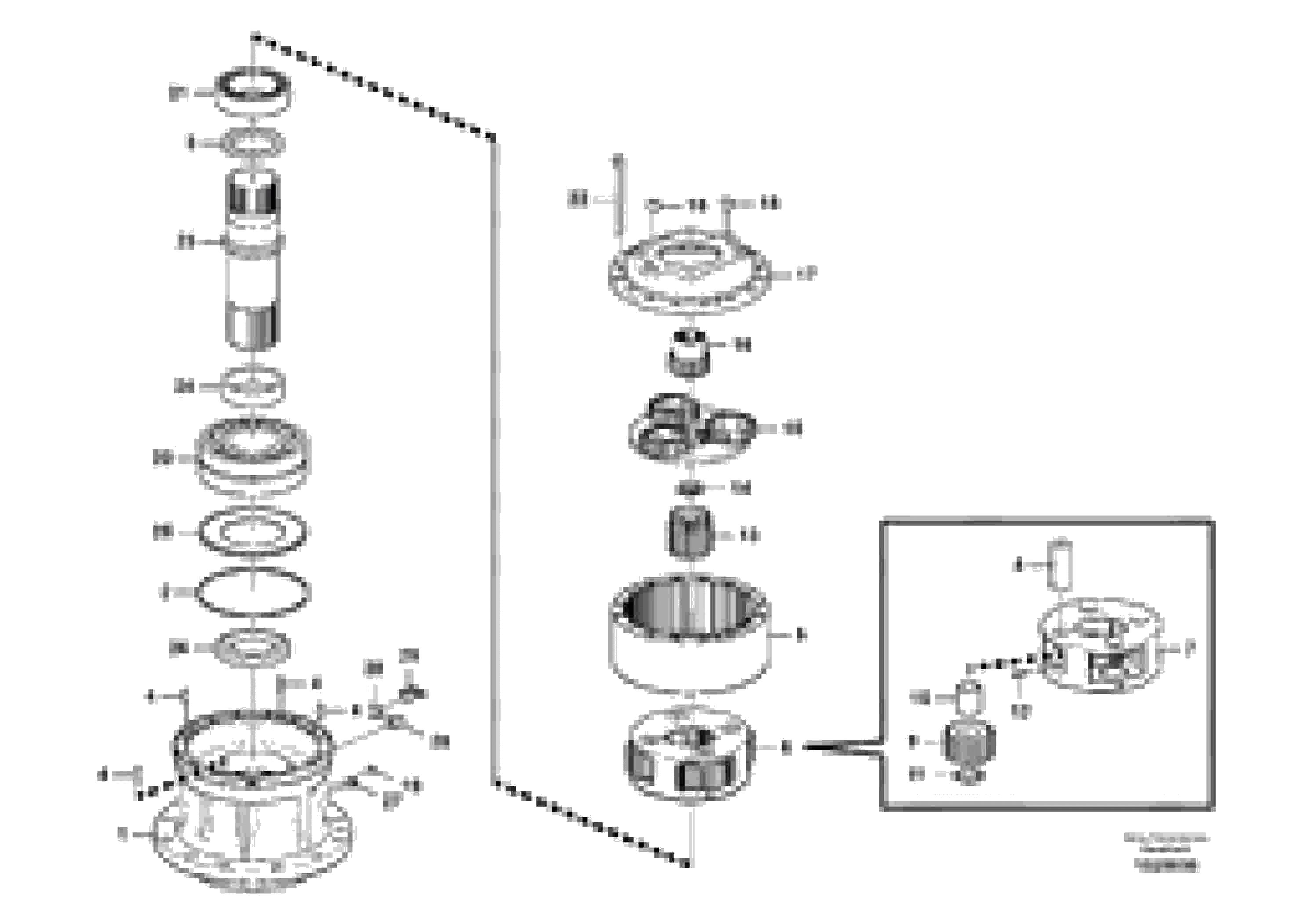 Схема запчастей Volvo EC360C - 70762 Swing gearbox EC360C