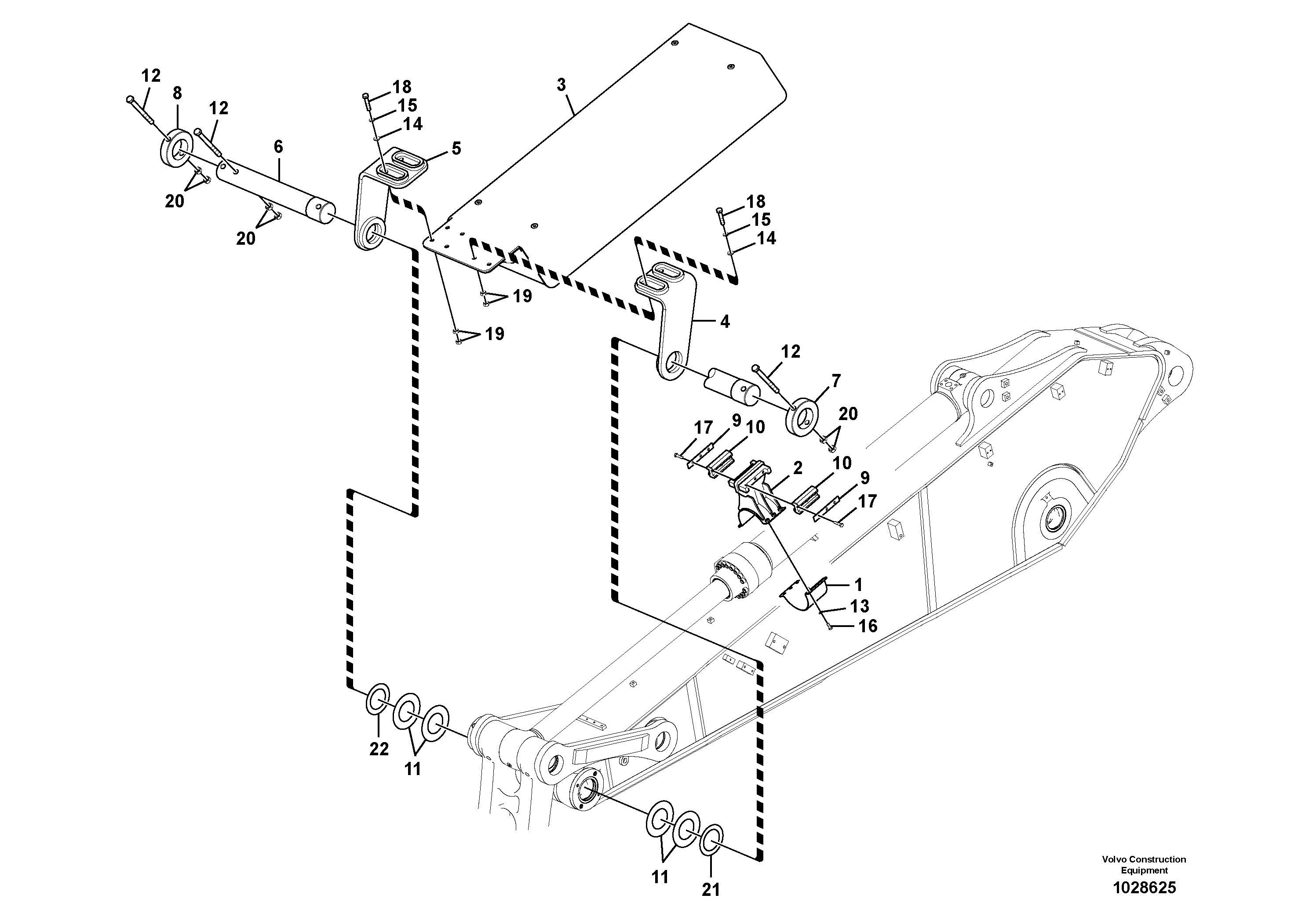 Схема запчастей Volvo EC360C - 29915 Protecting plate EC360C