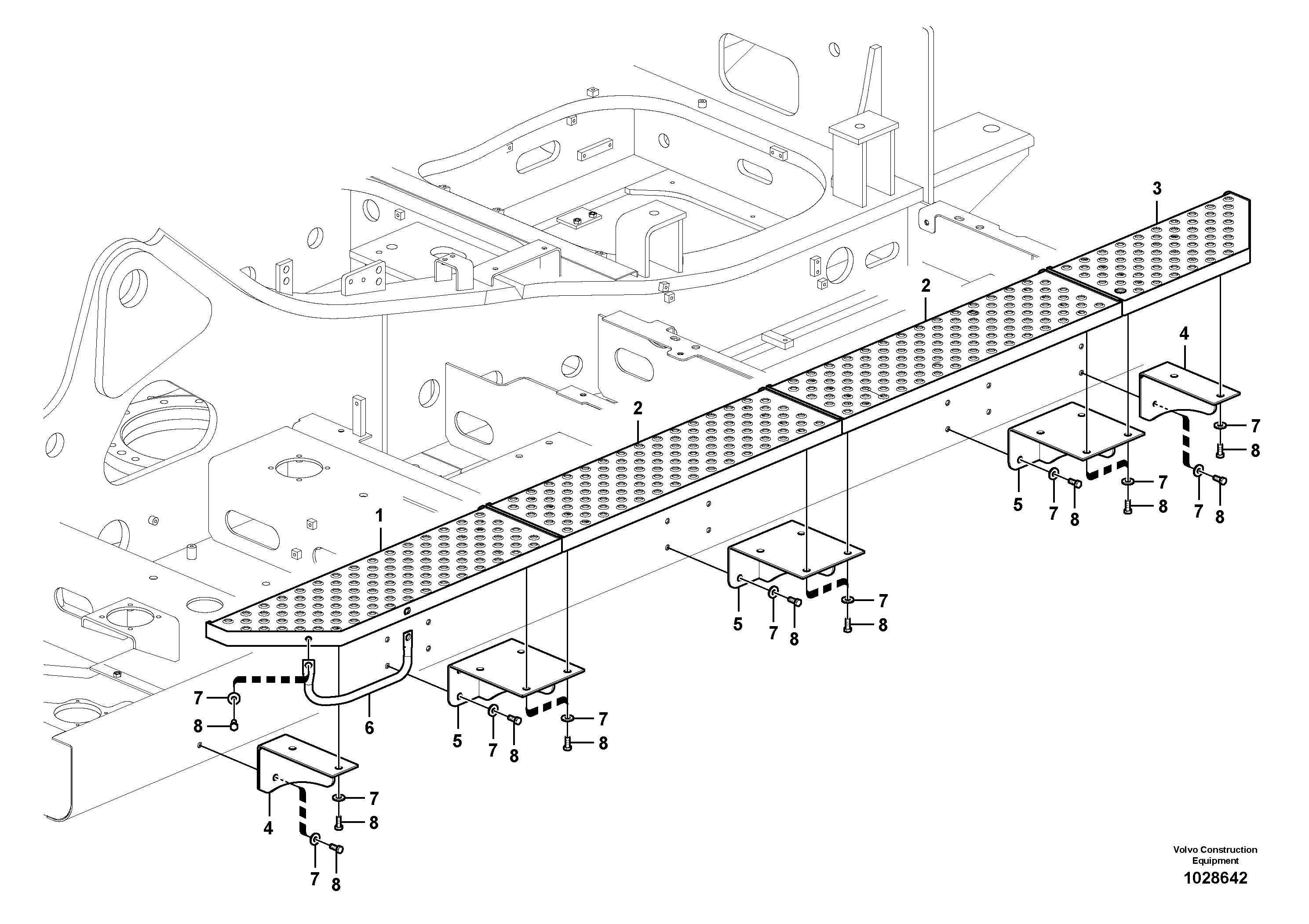Схема запчастей Volvo EC360C - 53231 Walk Way EC360C
