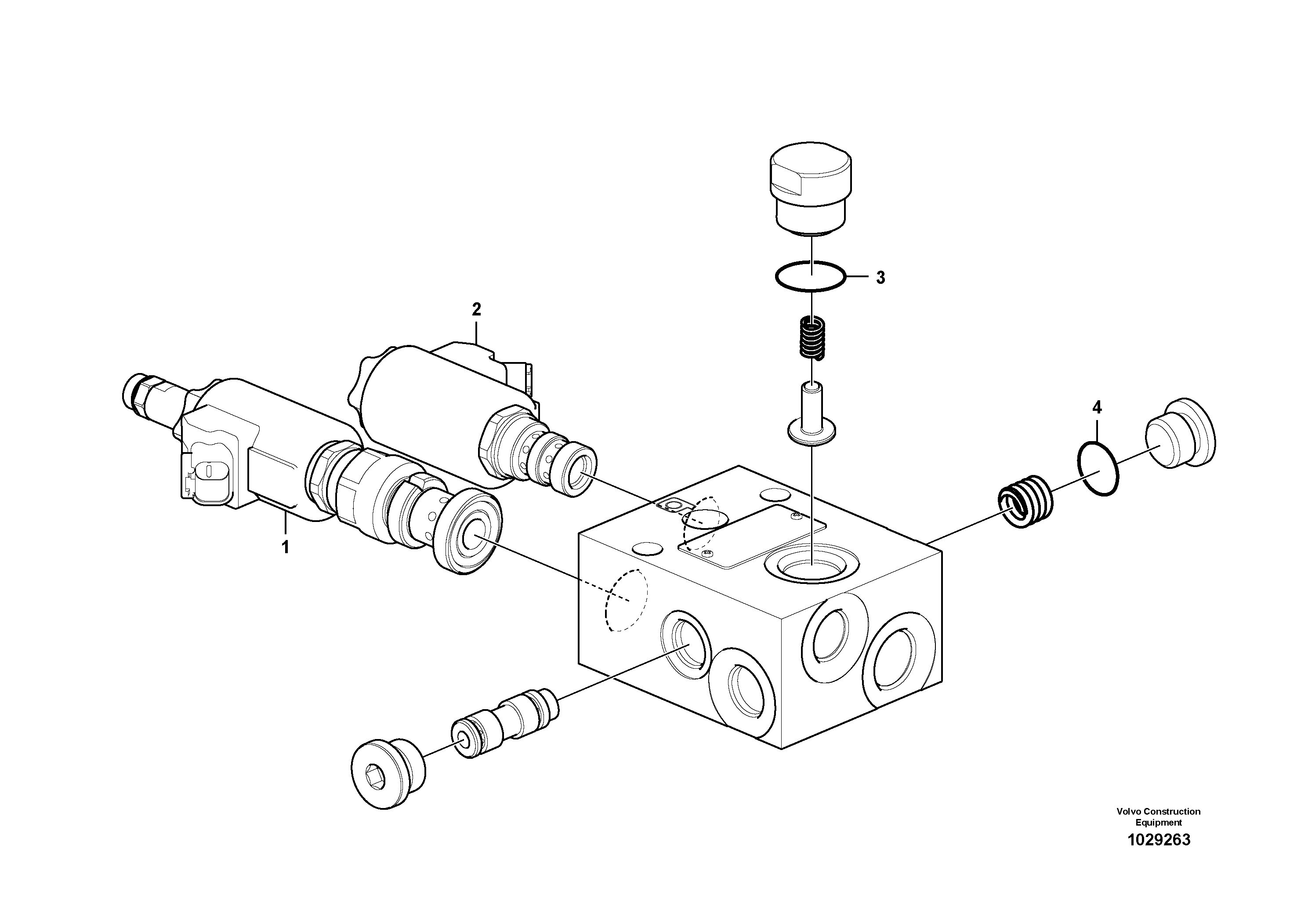Схема запчастей Volvo EC360C - 43049 Reversible fan, valve EC360C
