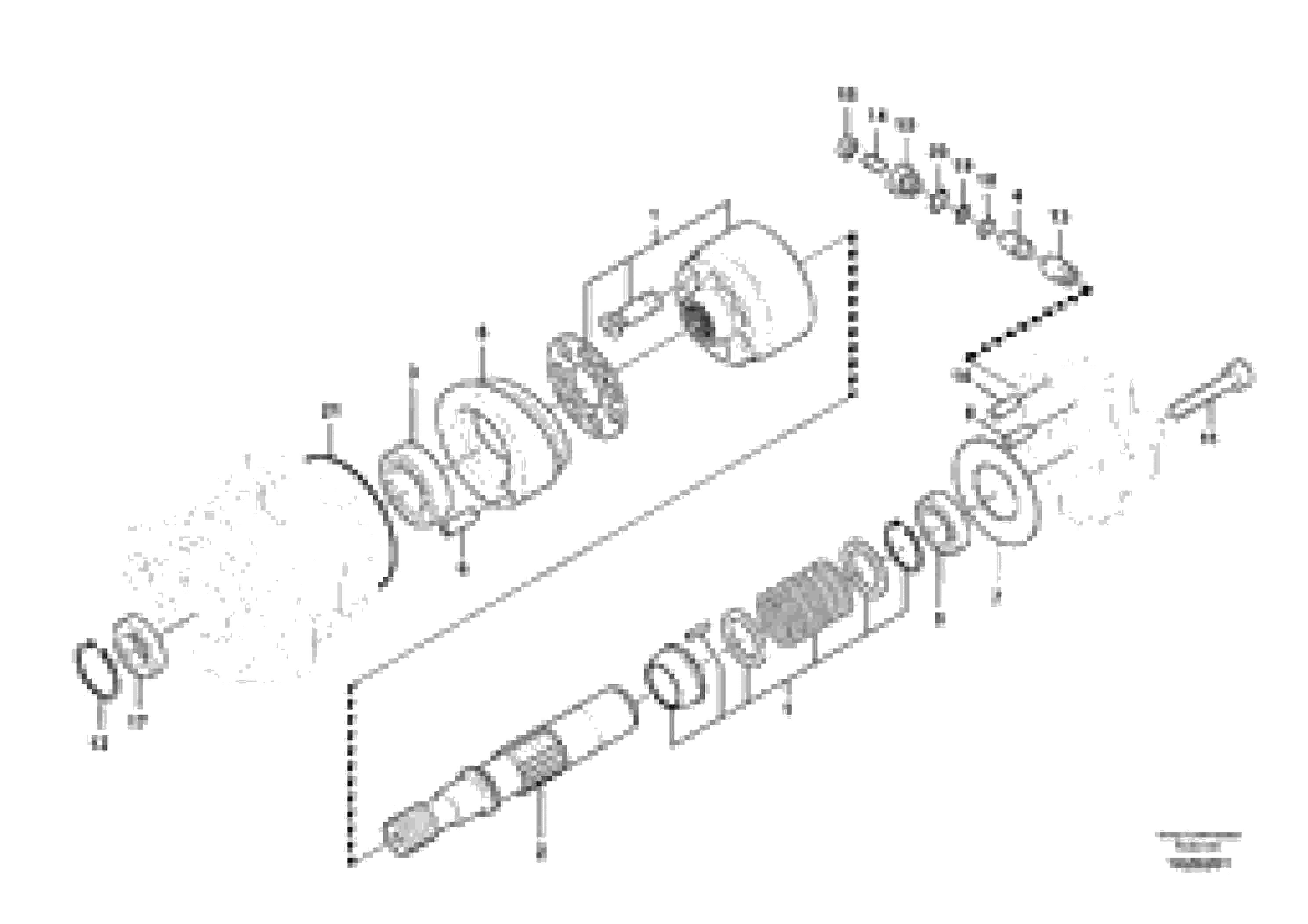 Схема запчастей Volvo EC360C - 52958 Гидравлика, мотор вентилятора масляного охлаждения EC360C S/N 115001-