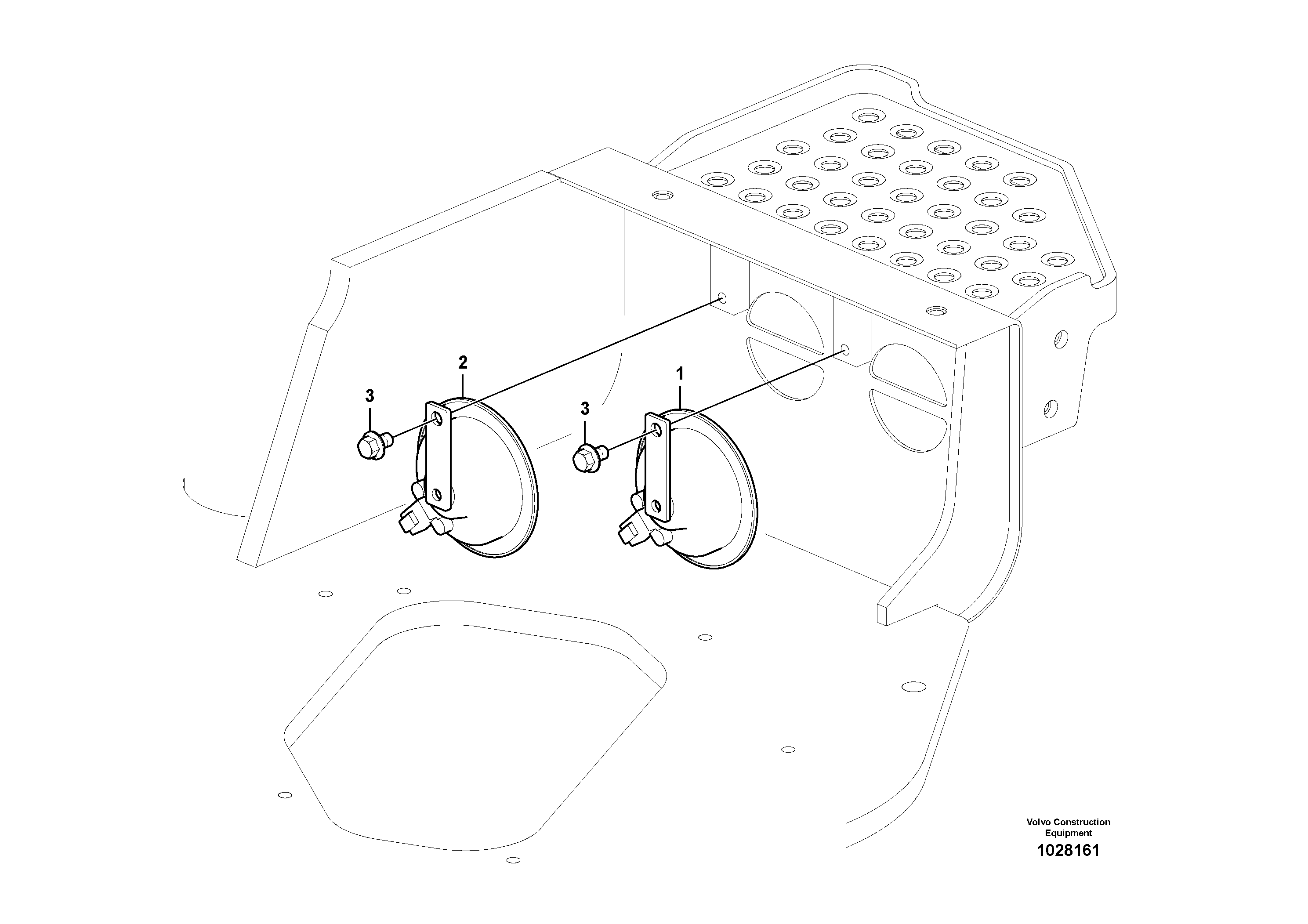 Схема запчастей Volvo EC360C - 55240 Horn EC360C S/N 115001-