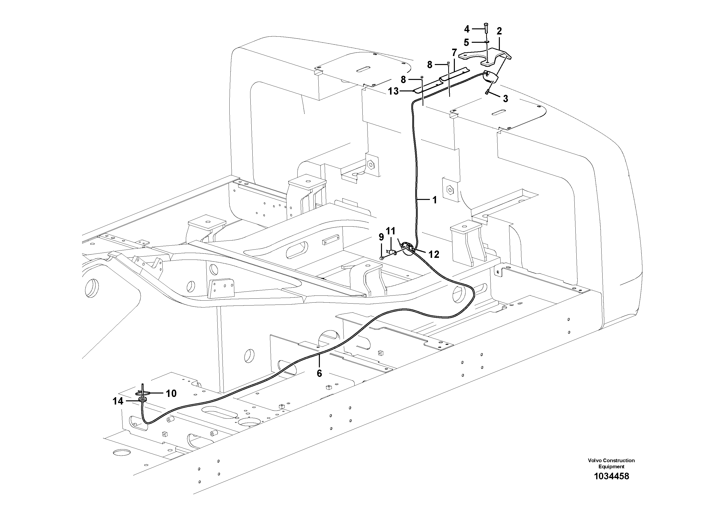 Схема запчастей Volvo EC360C - 48894 Rear view camera EC360C S/N 115001-