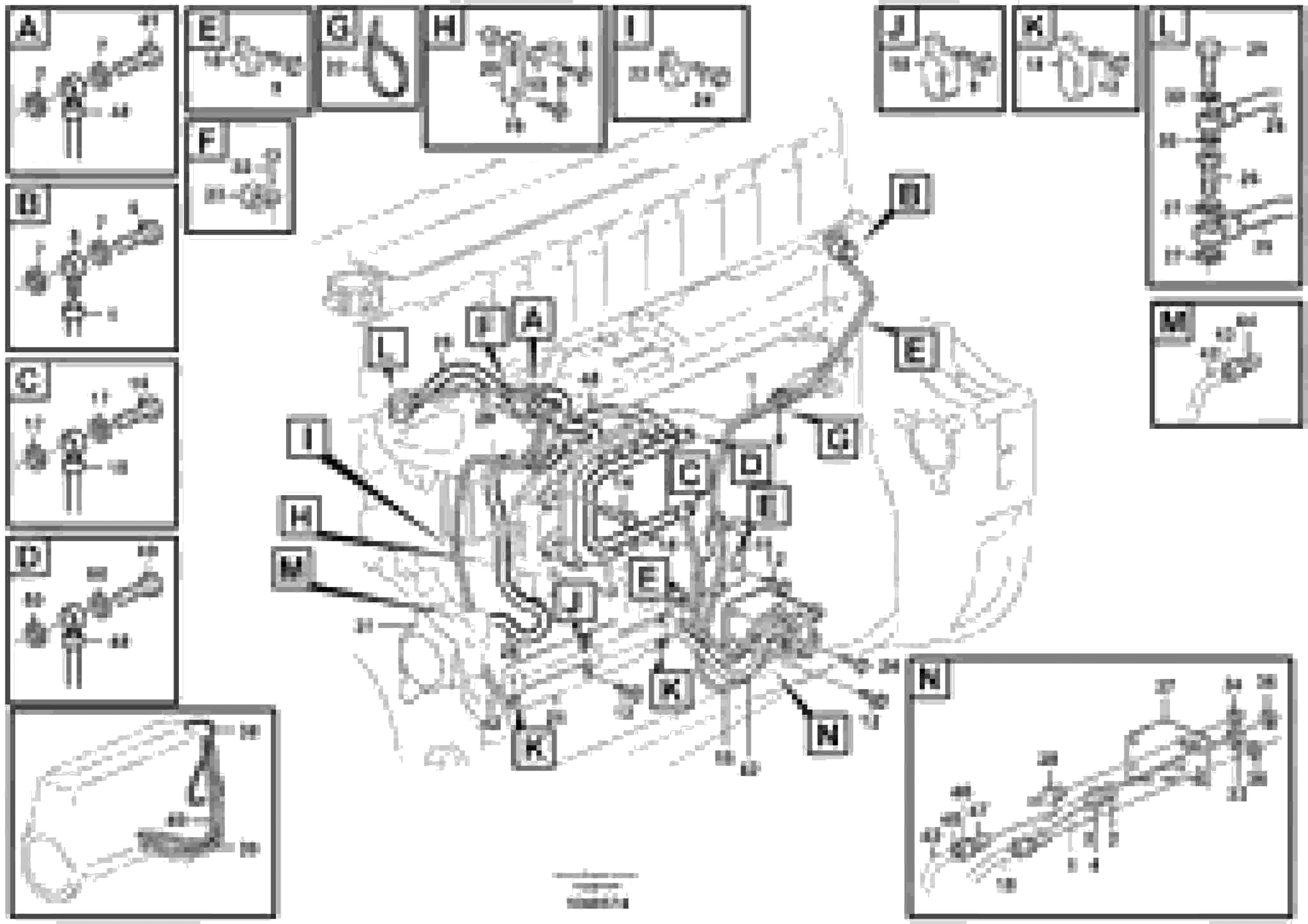Схема запчастей Volvo EC360C - 84777 Fuel pipes, fuel pump EC360C
