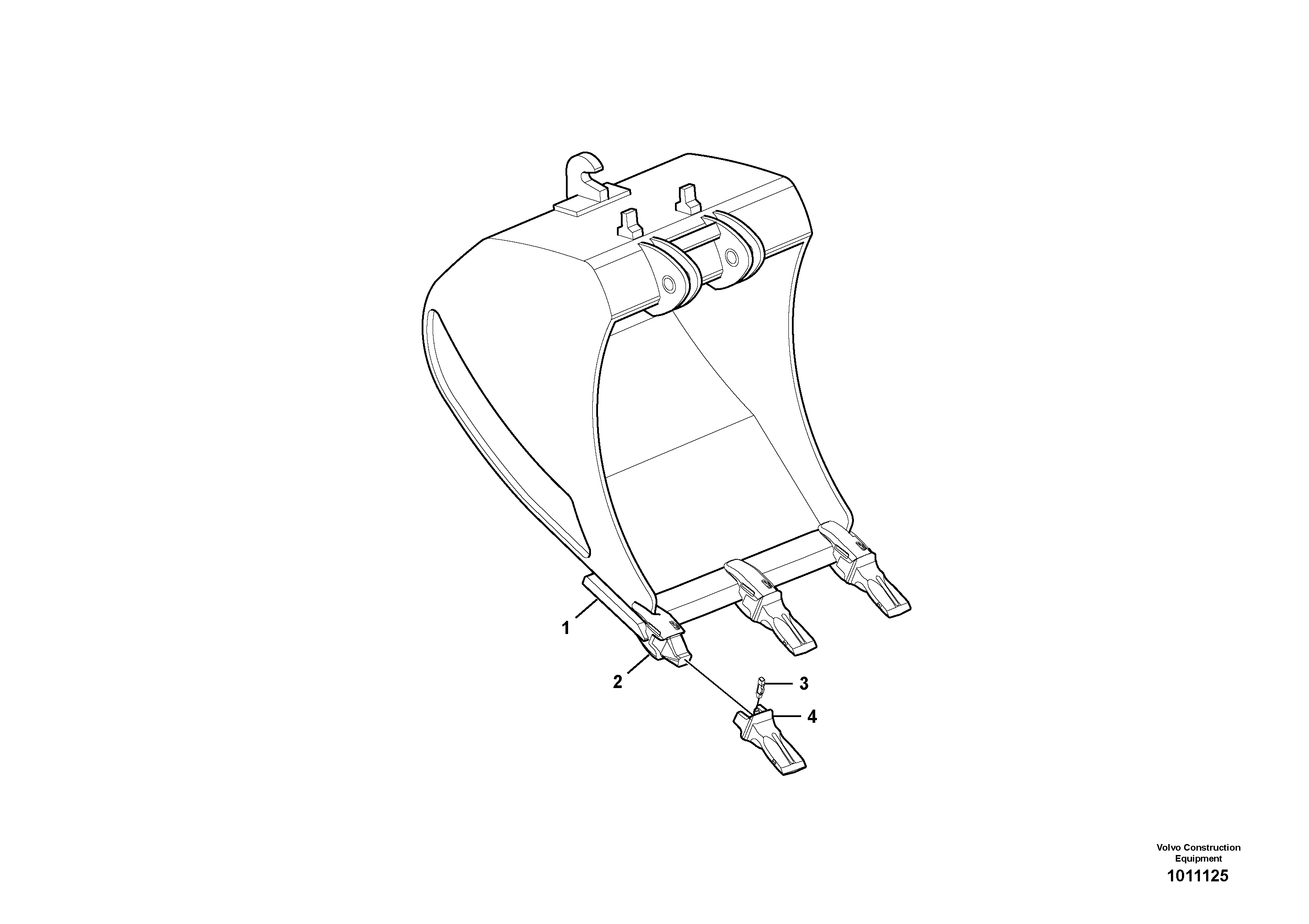 Схема запчастей Volvo EC180C - 55113 Buckets for Quickfit ATTACHMENTS ATTACHMENTS EXCAVATORS BUCKETS&HAMMERS, GEN. B/C