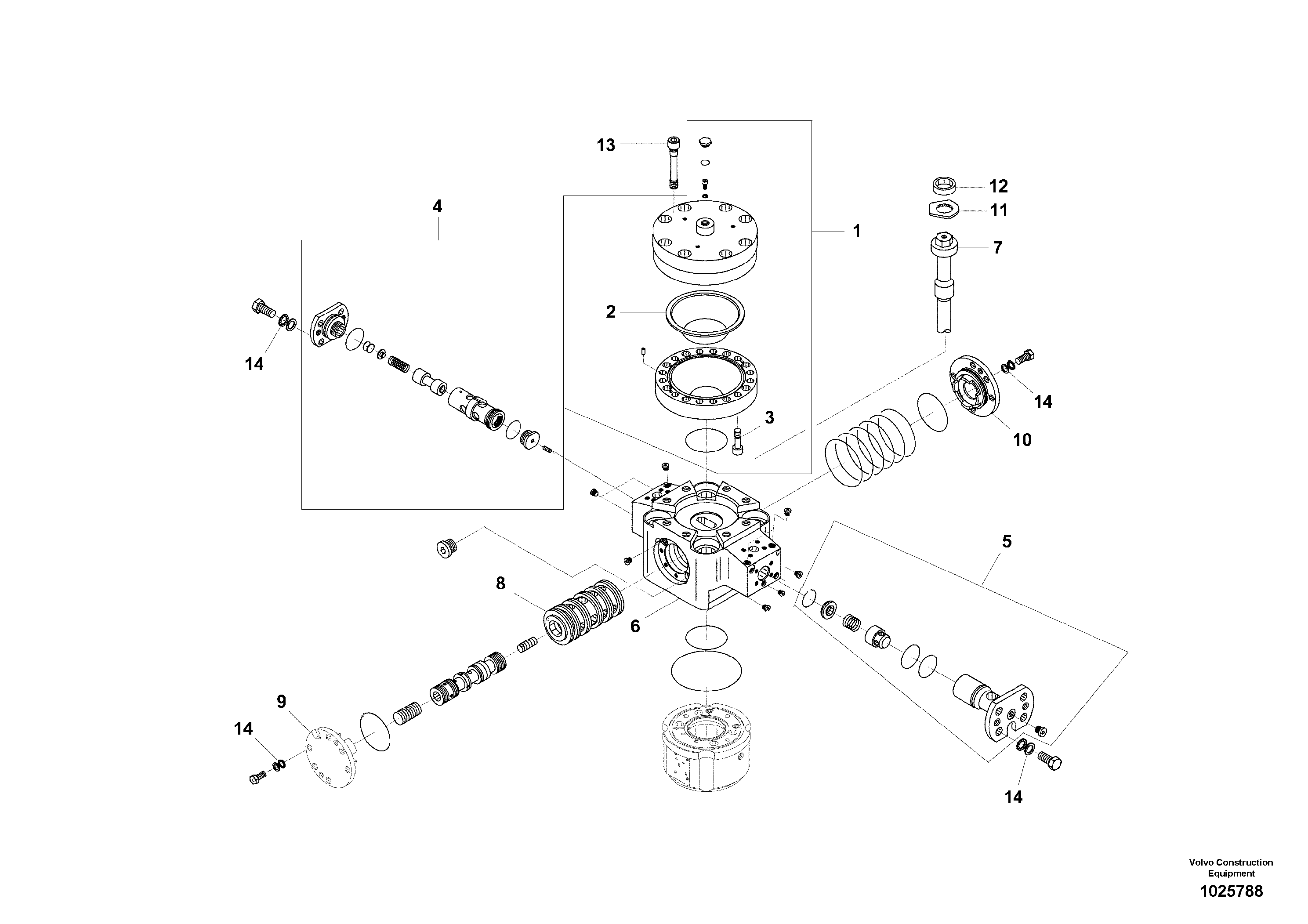 Схема запчастей Volvo EC180C - 37041 Hydraulic hammer, Accumulator ATTACHMENTS ATTACHMENTS EXCAVATORS BUCKETS&HAMMERS, GEN. B/C