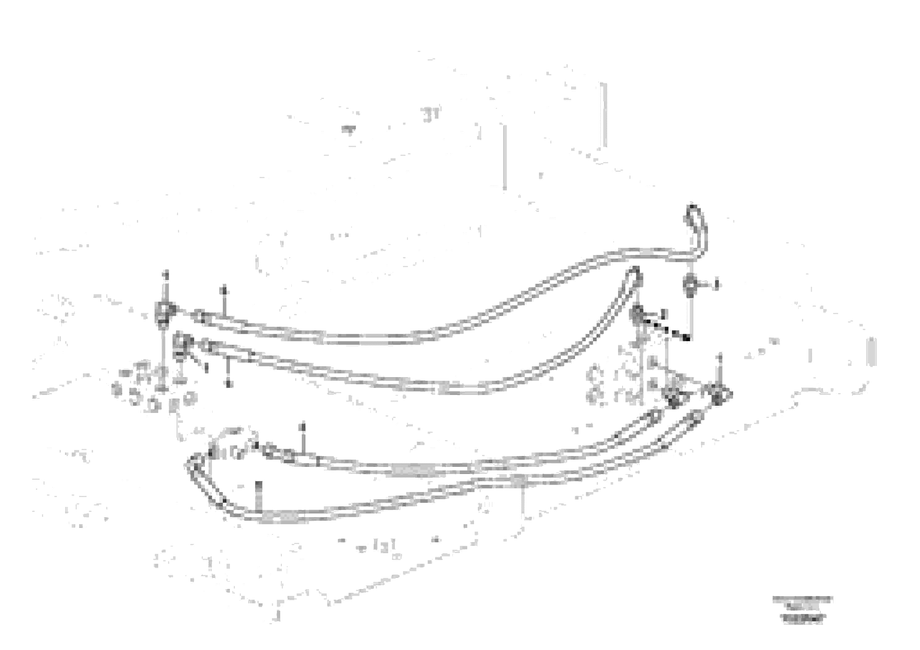 Схема запчастей Volvo EC160C - 82947 Working hydraulic, hammer and shear for 1st pump flow EC160C