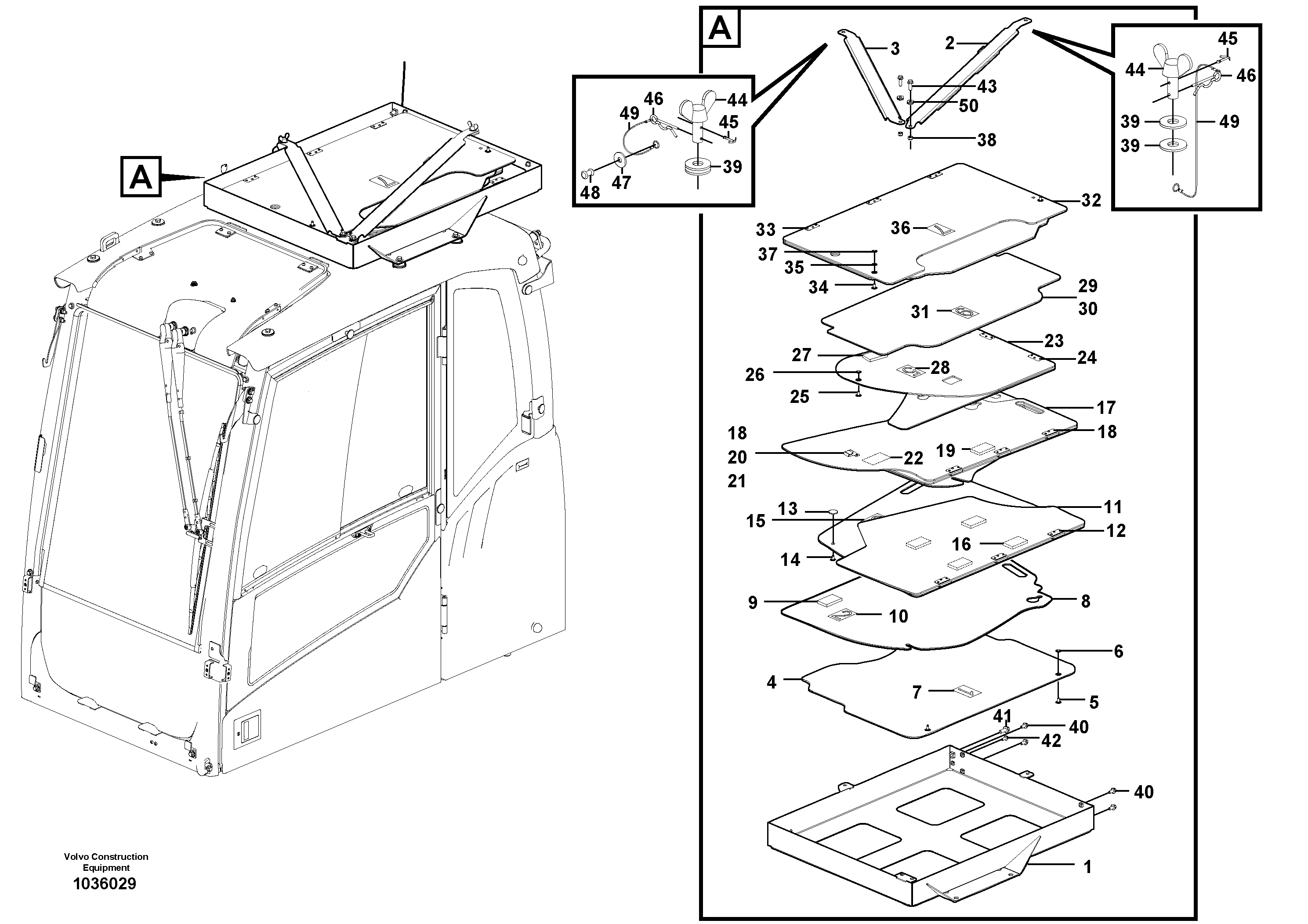 Схема запчастей Volvo EC160C - 96716 Vandalism kit EC160C