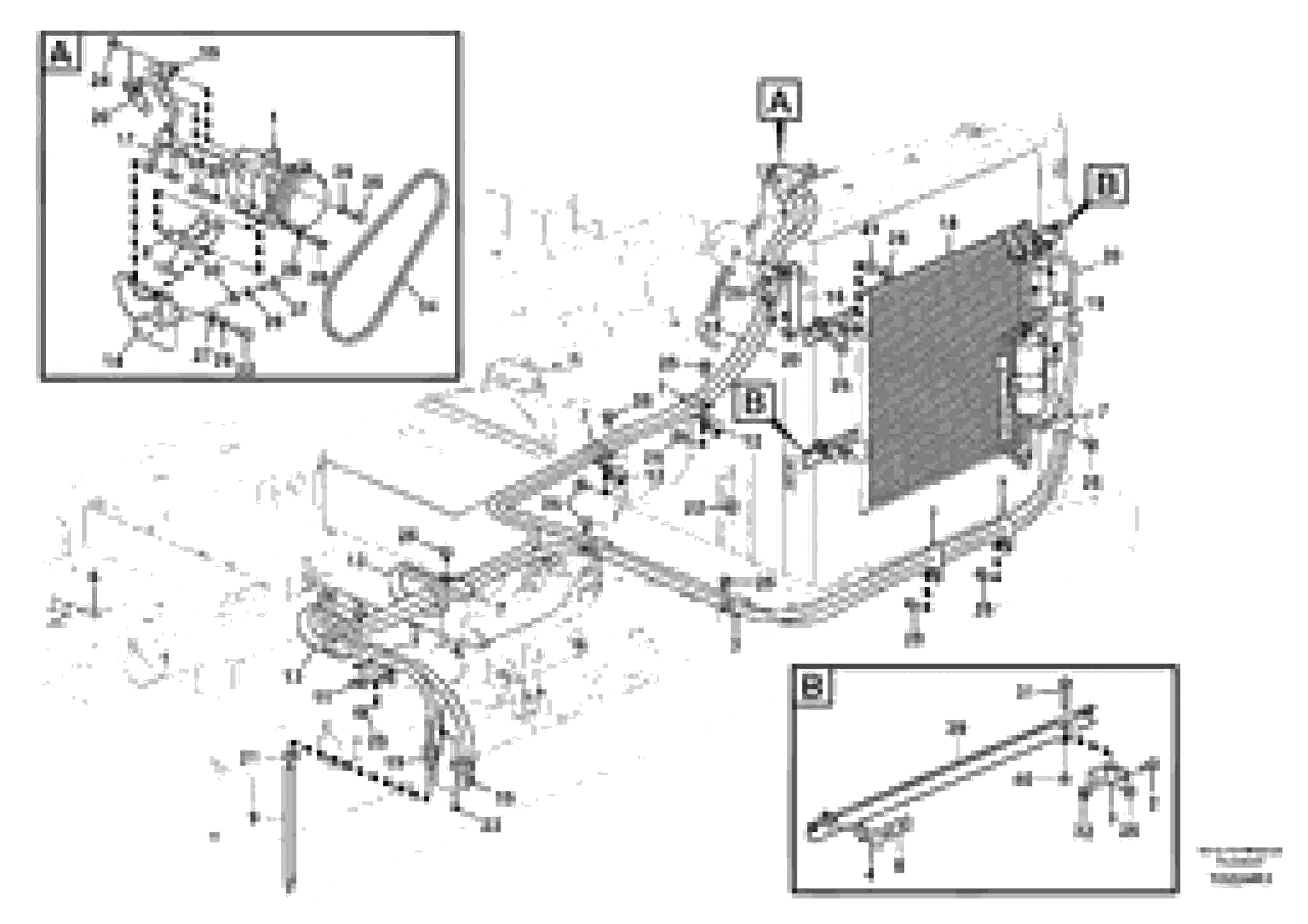 Схема запчастей Volvo EC160C - 106179 Air conditioning unit line EC160C
