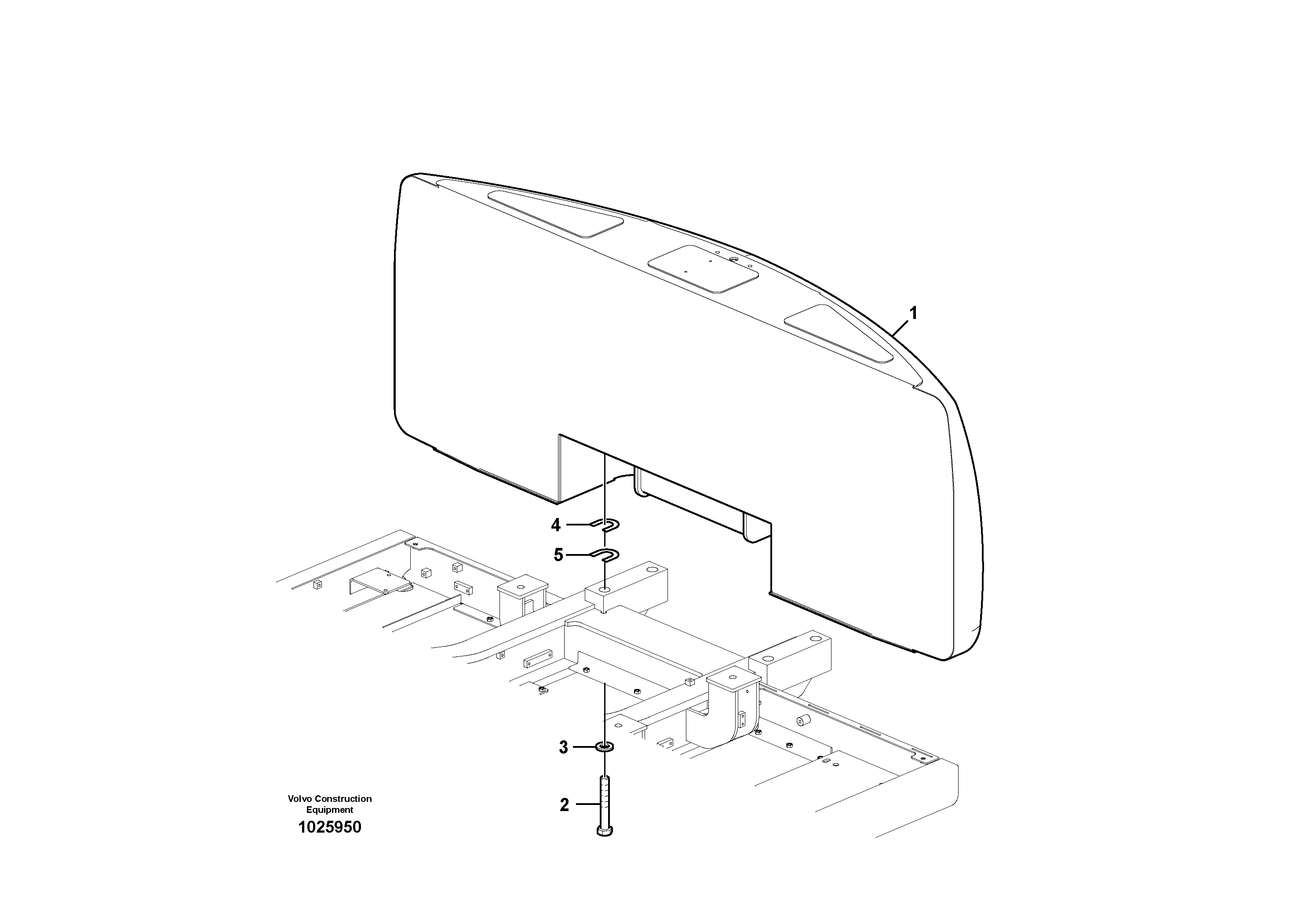 Схема запчастей Volvo EC235C - 73896 Противовесы EC235C
