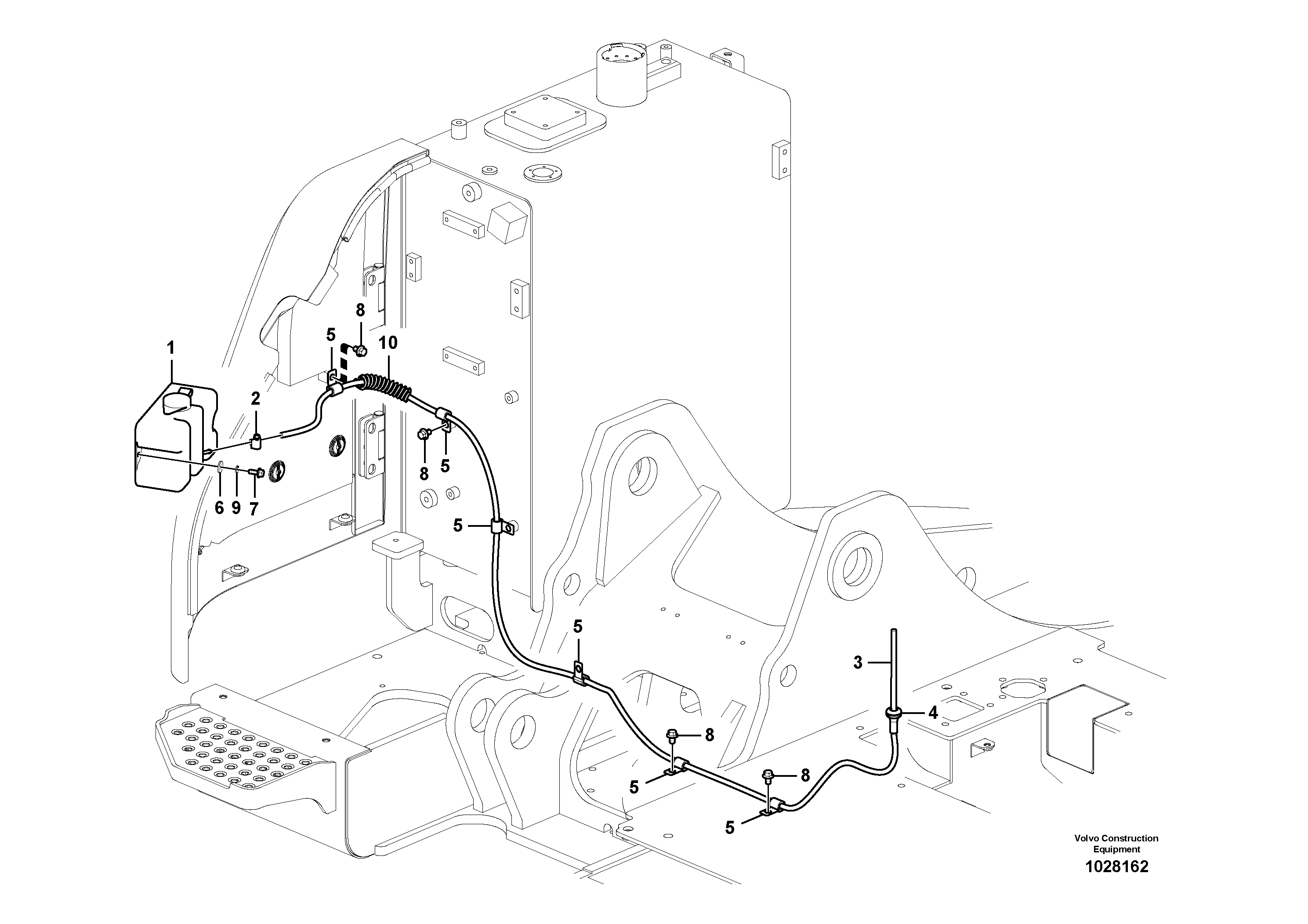 Схема запчастей Volvo ECR145C - 9144 Шайба лобового стекла (ветрового) ECR145C
