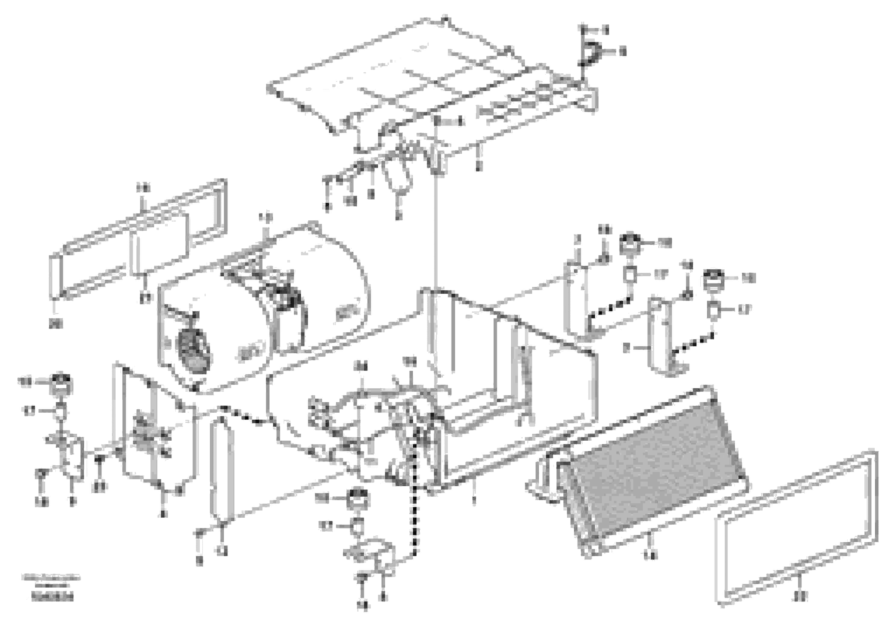 Схема запчастей Volvo ECR145C - 53970 Cooling unit ECR145C