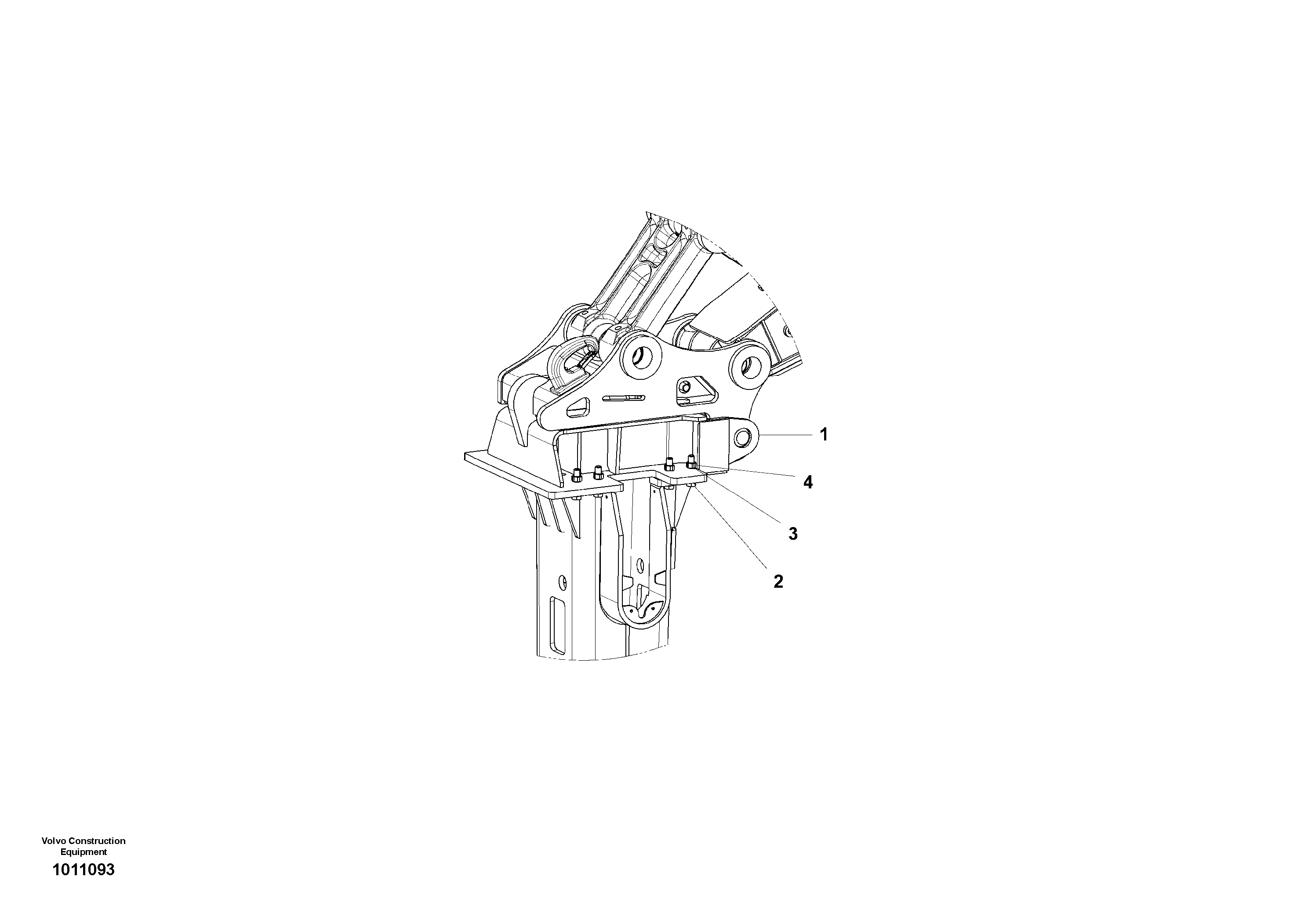 Схема запчастей Volvo ECR235C - 39261 Hose Kit and Plate ATTACHMENTS ATTACHMENTS EXCAVATORS BUCKETS&HAMMERS, GEN. B/C