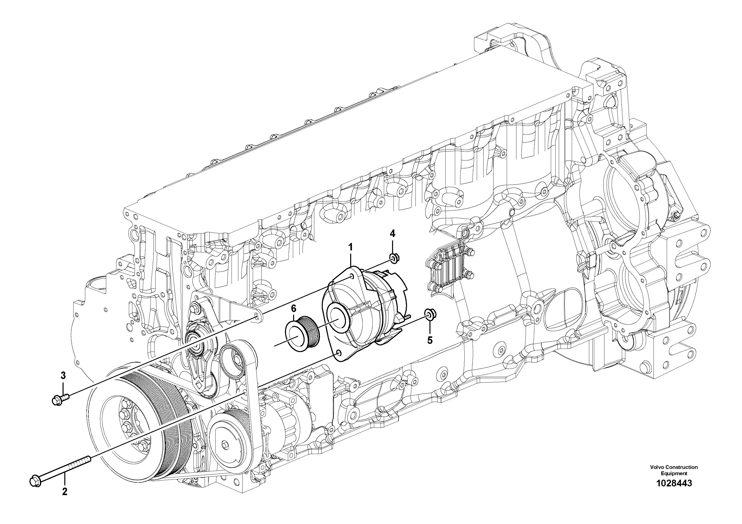 Схема запчастей Volvo EC700C - 106165 Alternator EC700C