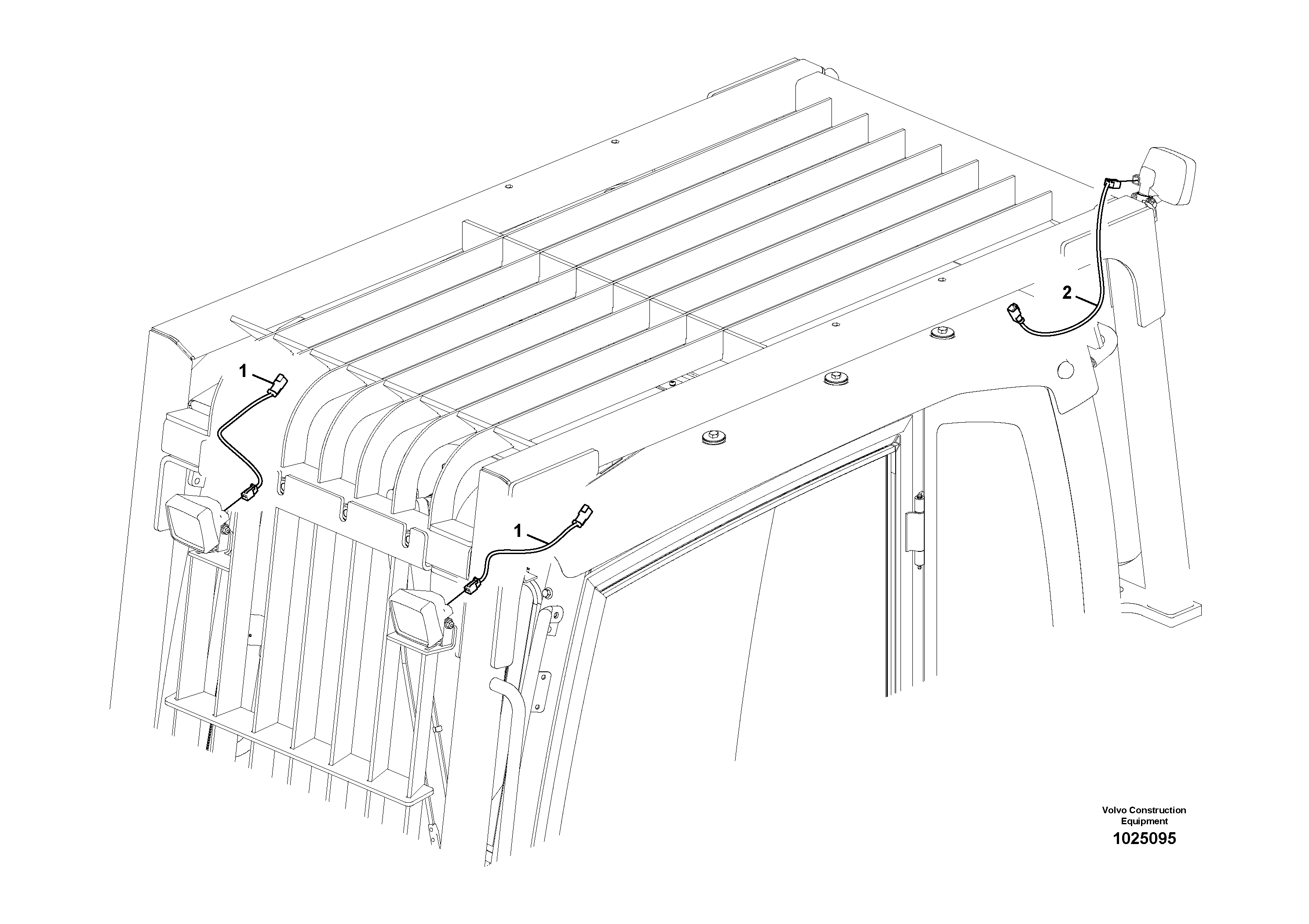 Схема запчастей Volvo EC700C - 35939 Work lights, extra EC700C