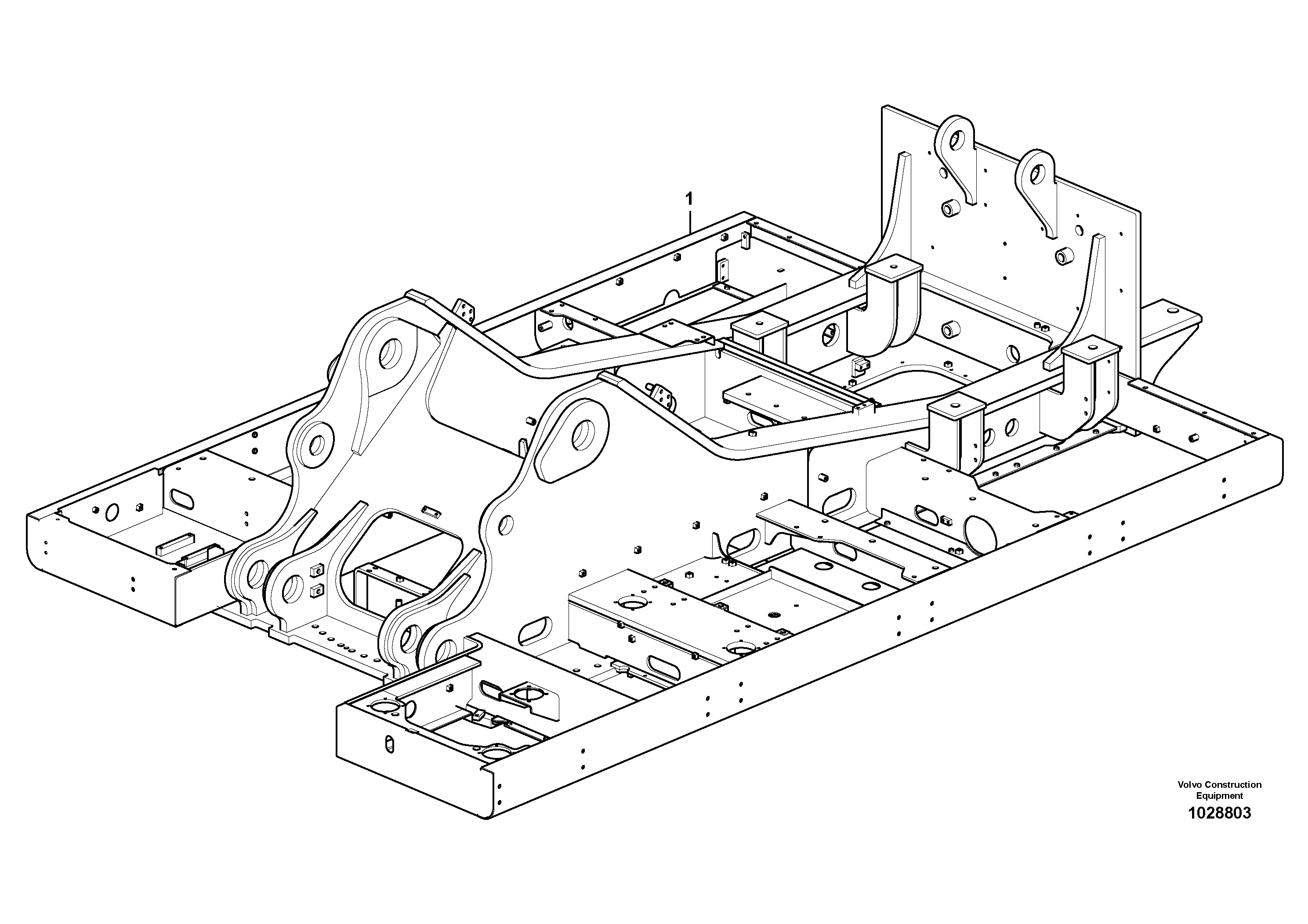 Схема запчастей Volvo EC700C - 66073 Upper frame EC700C
