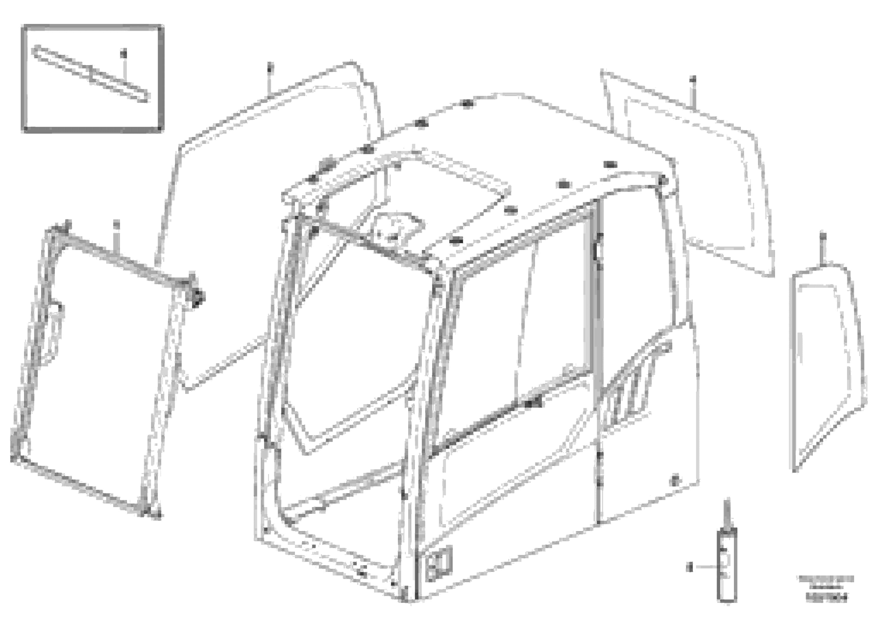 Схема запчастей Volvo EC140C - 83703 Glass panes EC140C