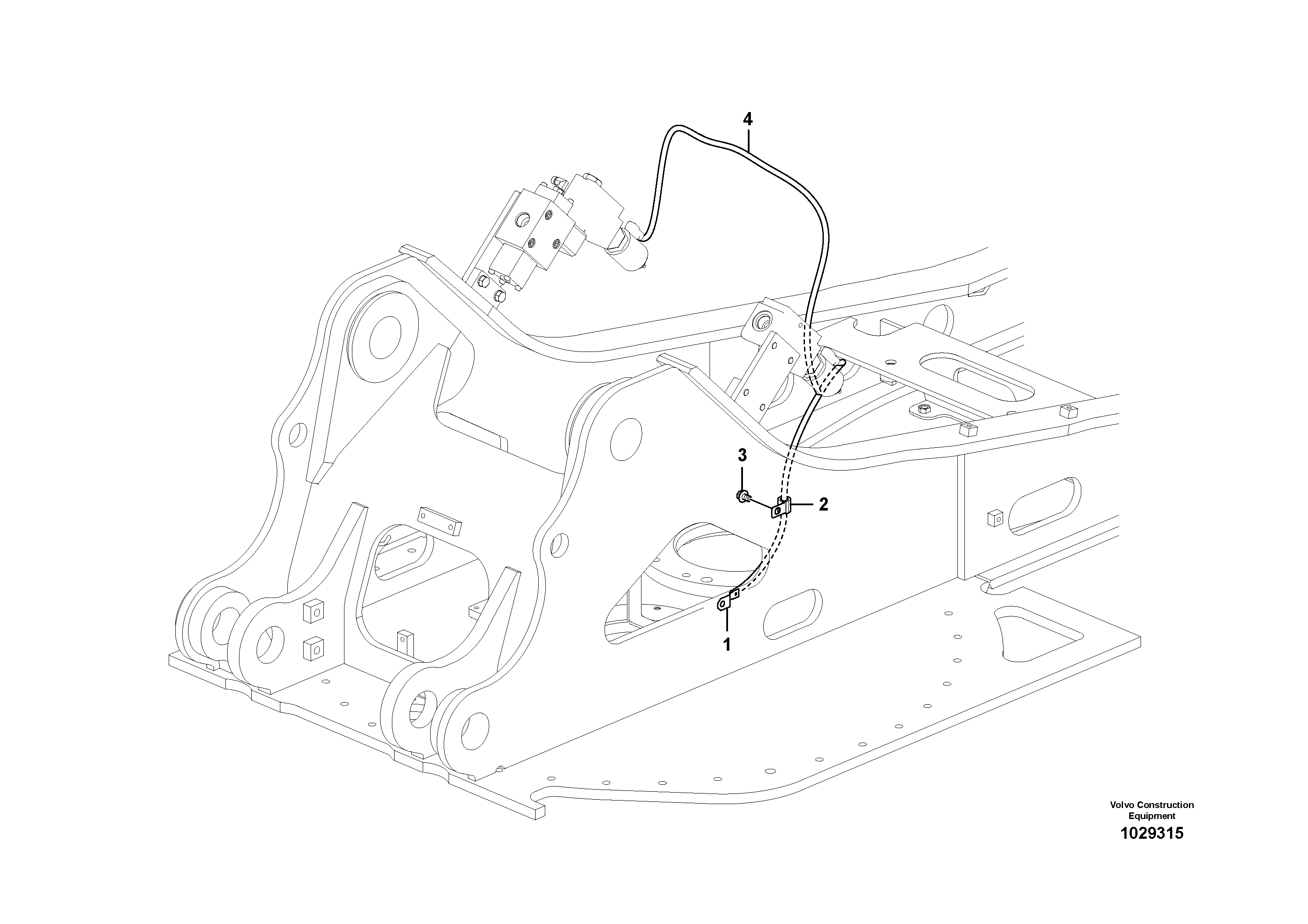 Схема запчастей Volvo EC140C - 55360 Cable harness, solenoid valves EC140C