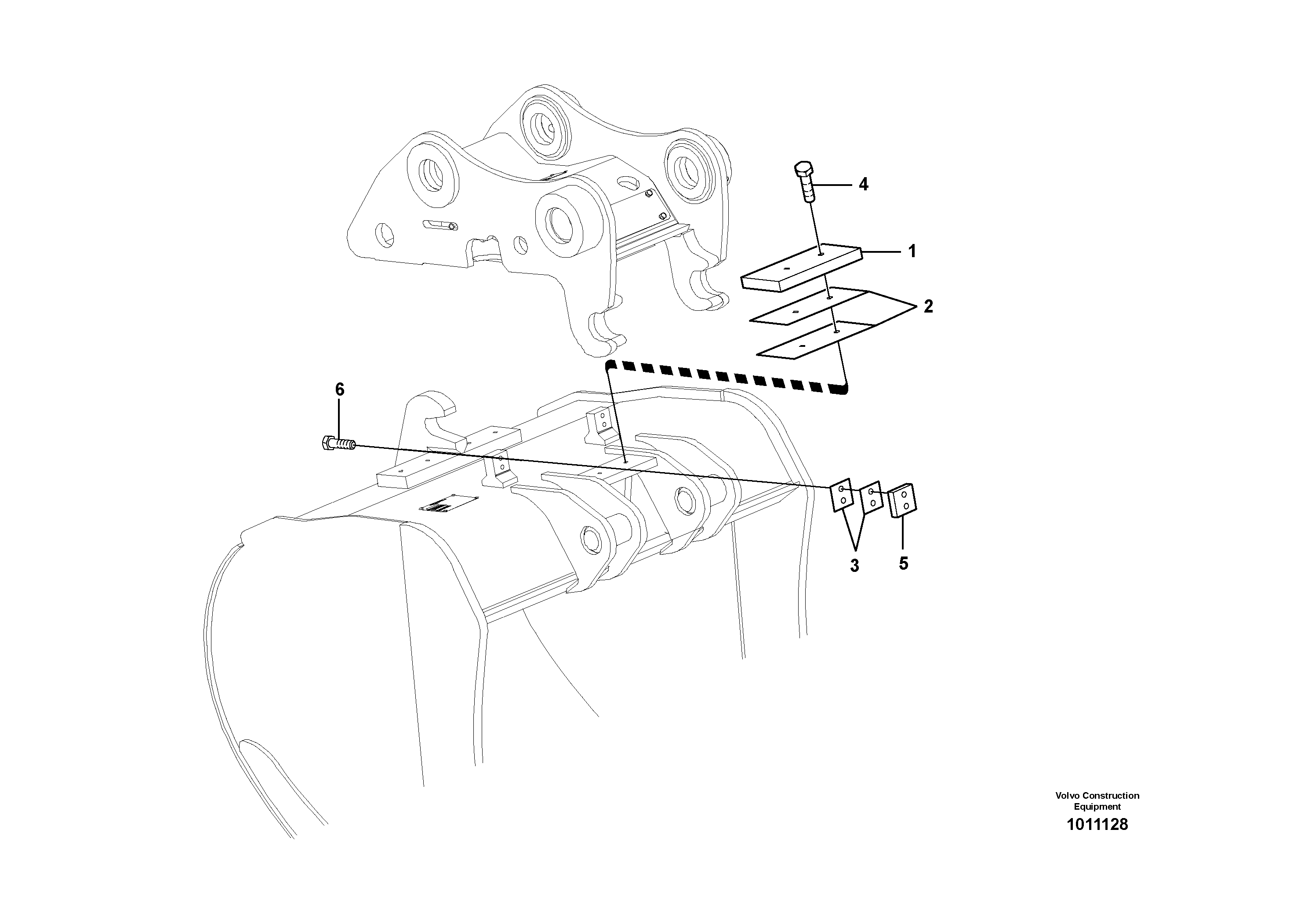 Схема запчастей Volvo ECR305C - 35615 Buckets for quickfit Combi parts ATTACHMENTS ATTACHMENTS EXCAVATORS BUCKETS&HAMMERS, GEN. B/C