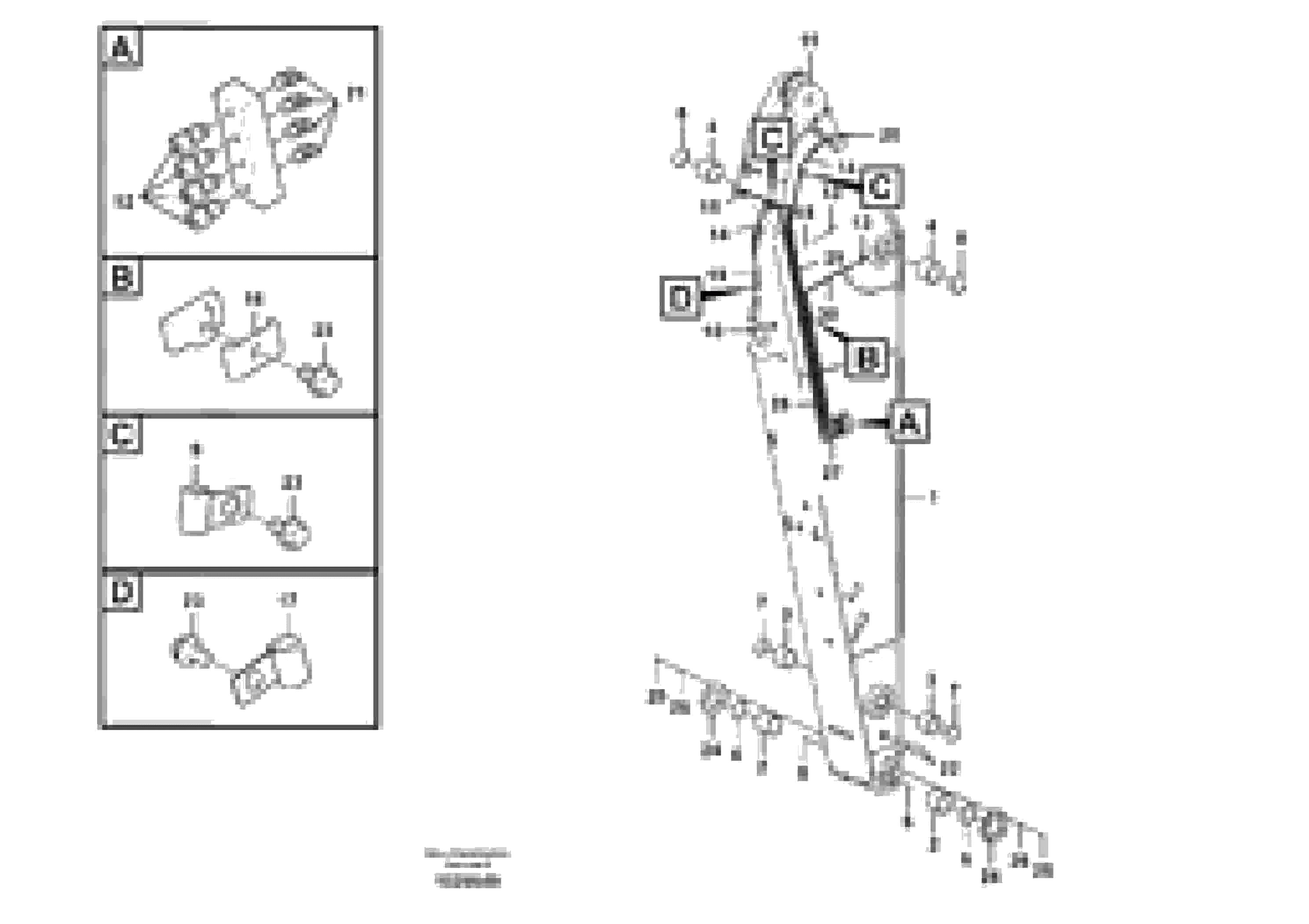 Схема запчастей Volvo ECR305C - 42269 Dipper arm and grease piping with piping seat ECR305C