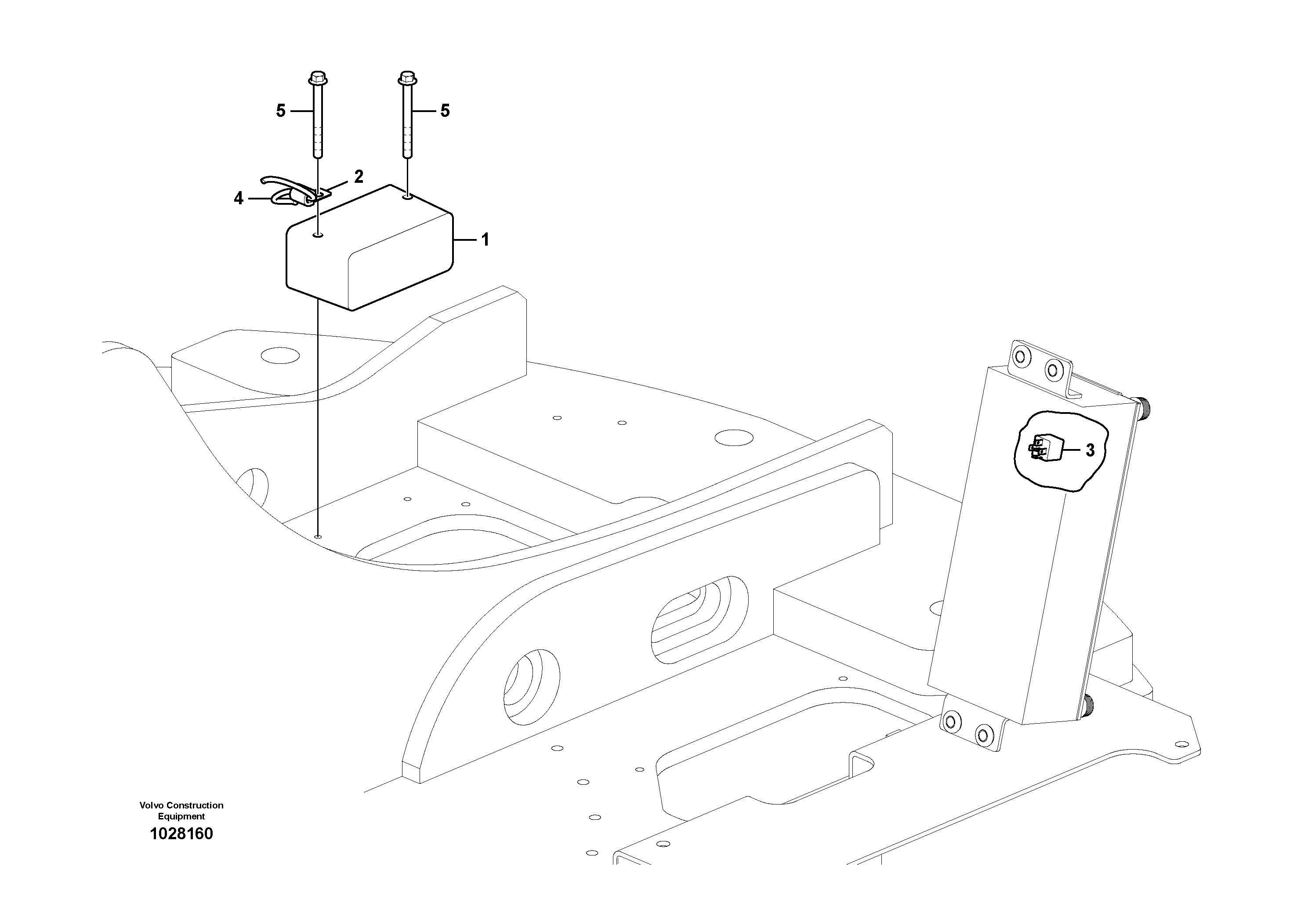 Схема запчастей Volvo ECR305C - 61365 Back-up warning unit ECR305C