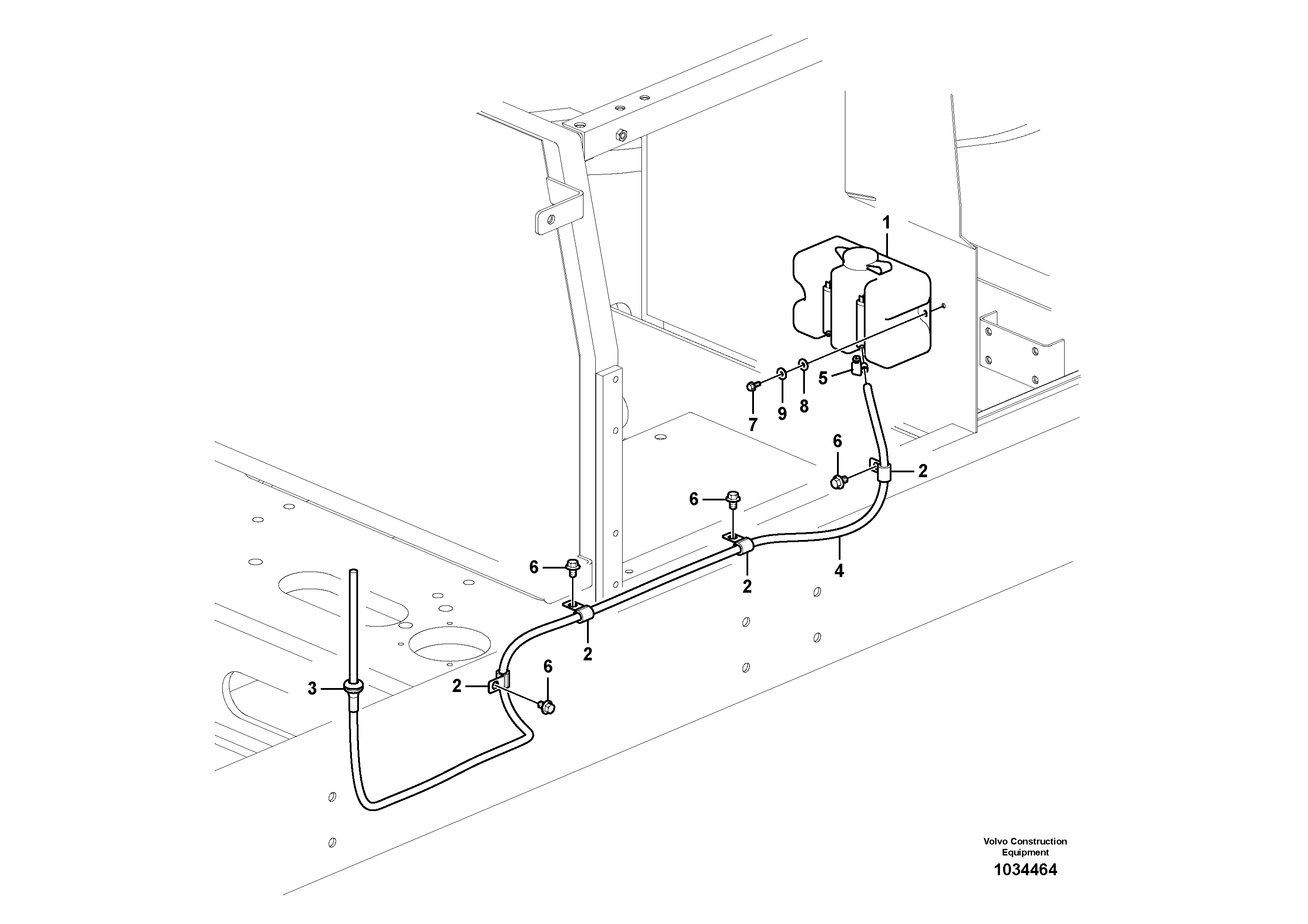 Схема запчастей Volvo ECR305C - 70813 Шайба лобового стекла (ветрового) ECR305C