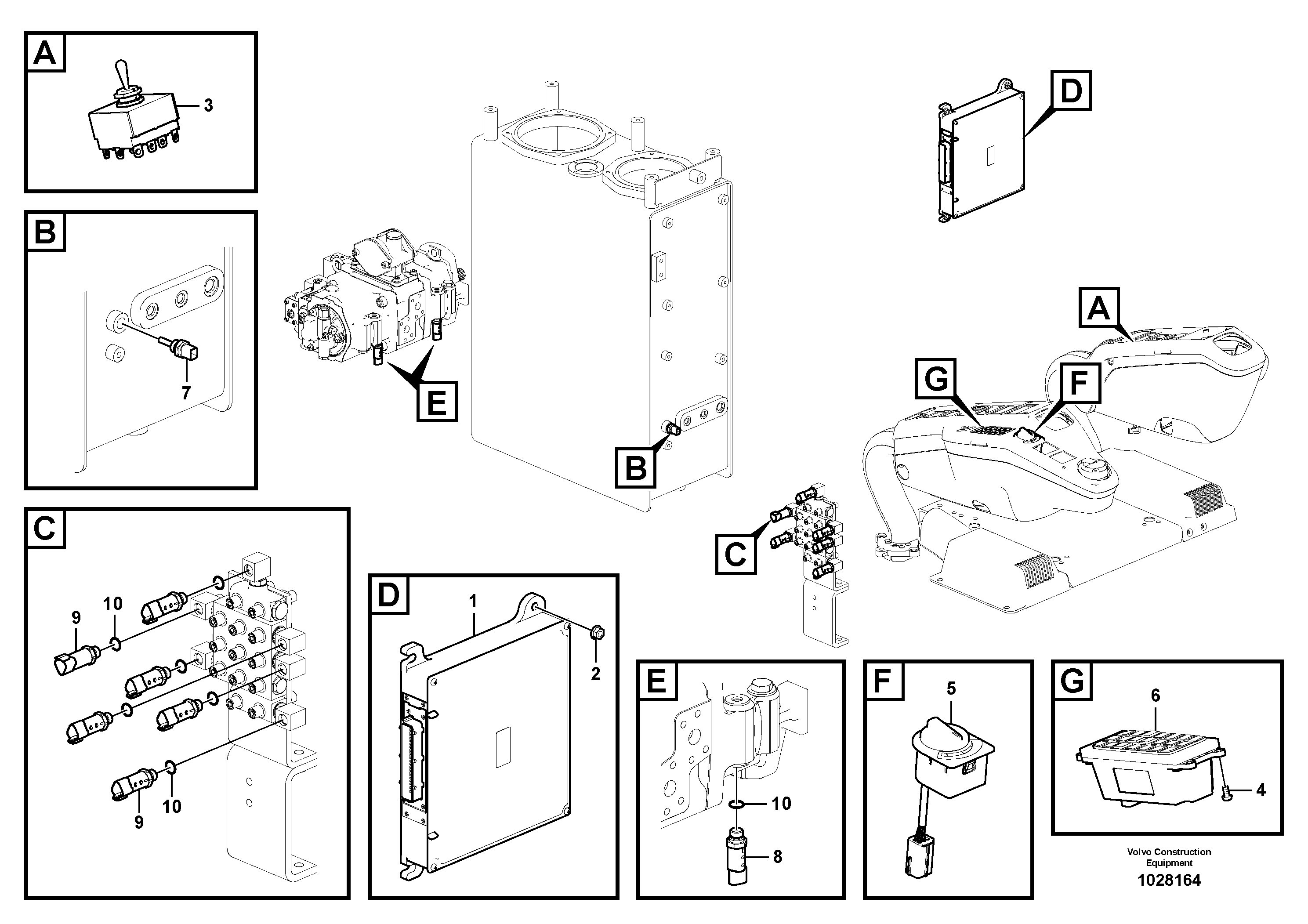 Схема запчастей Volvo ECR305C - 83415 Electronic unit ECR305C