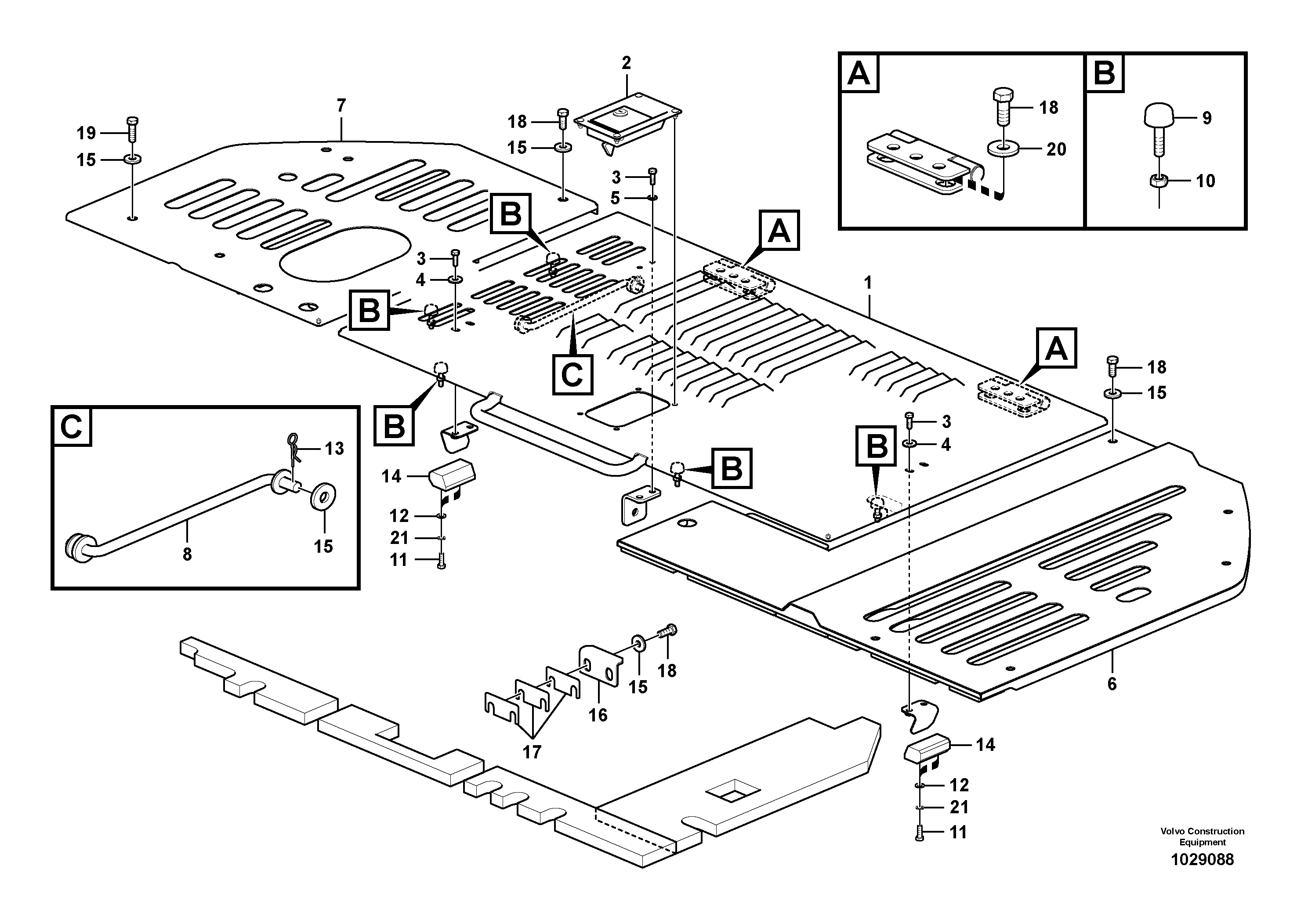Схема запчастей Volvo ECR305C - 26259 Engine hood ECR305C