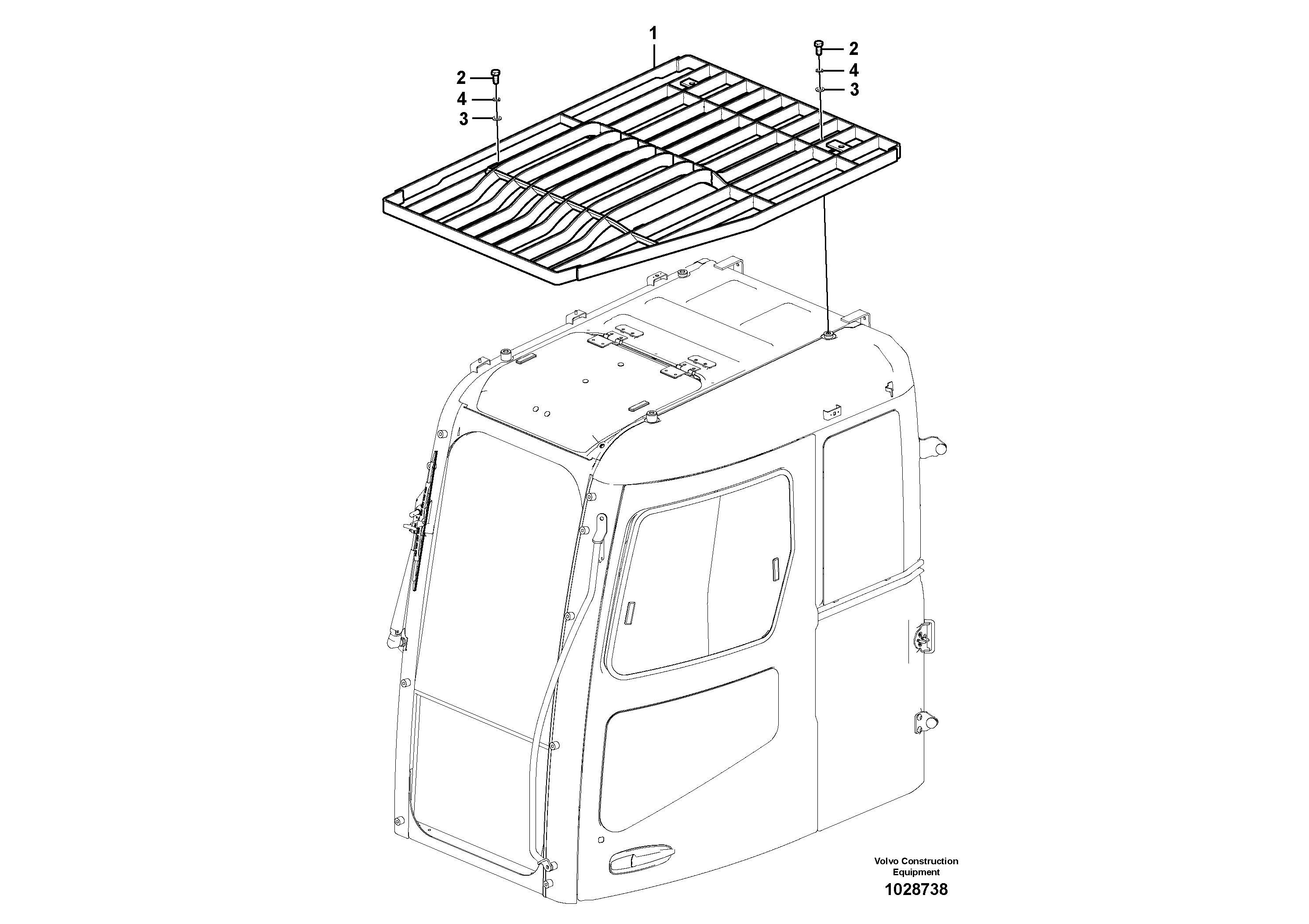 Схема запчастей Volvo ECR305C - 54490 Fops, protecting equipment ECR305C