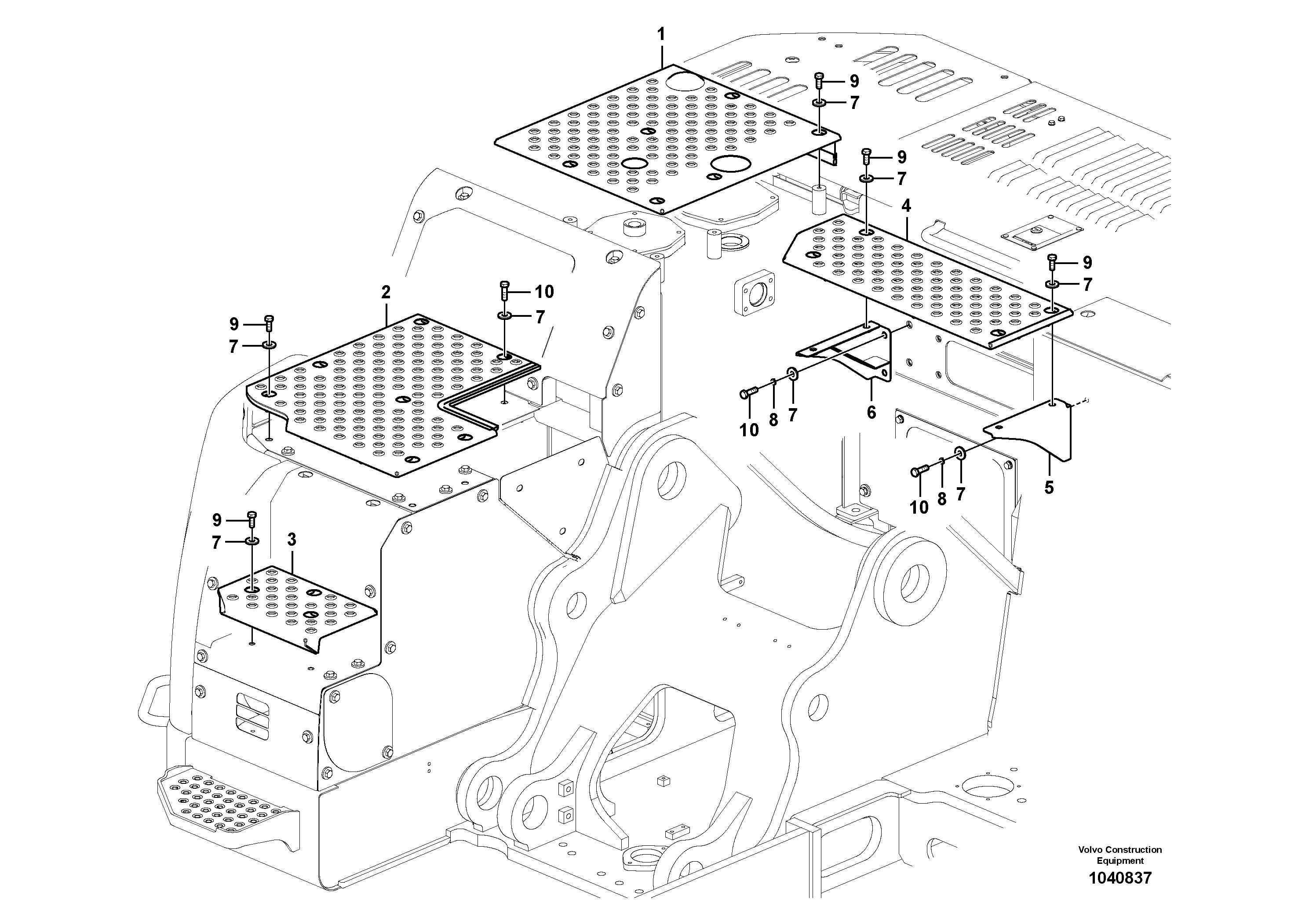 Схема запчастей Volvo ECR305C - 54496 Anti slip ECR305C