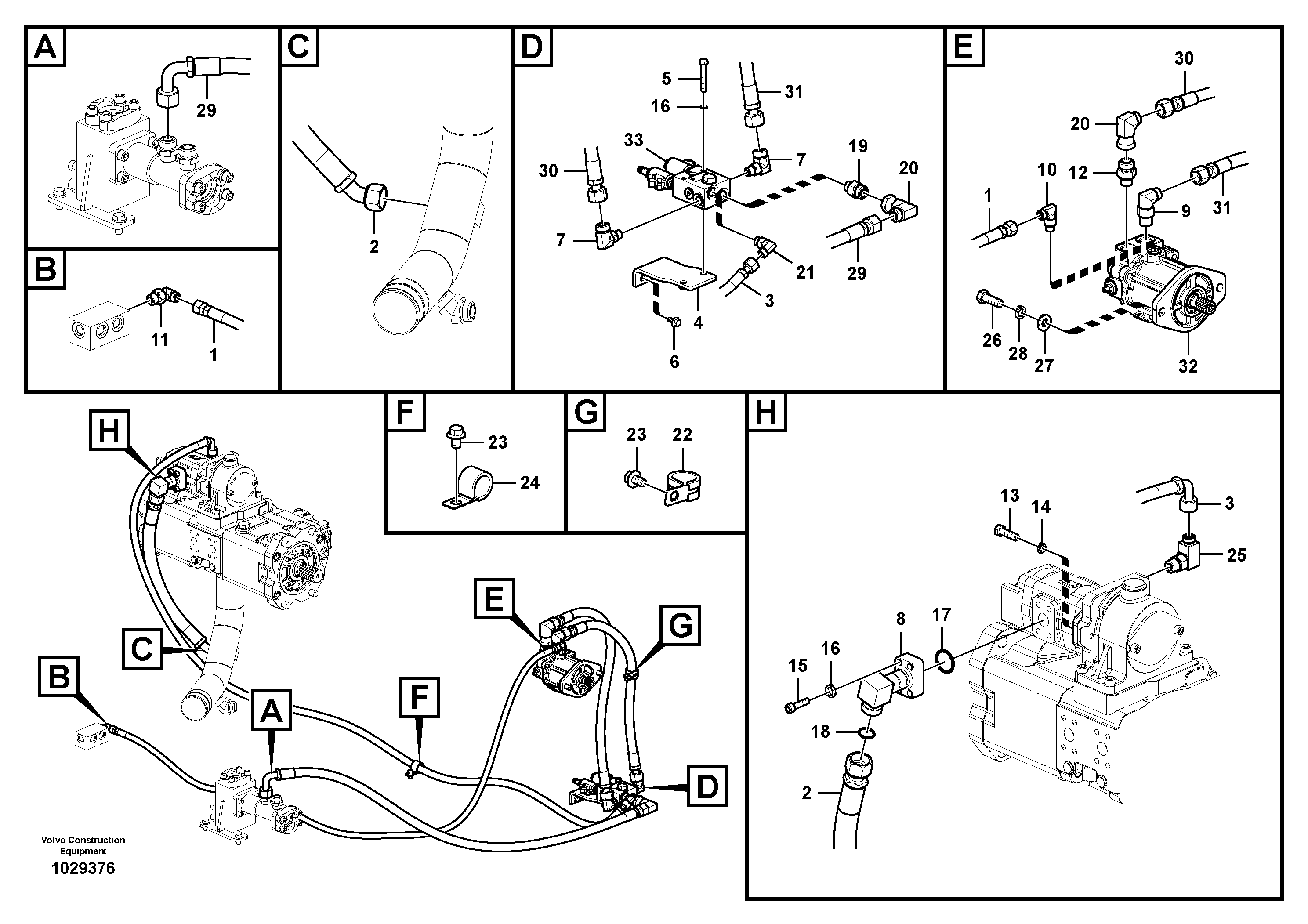 Схема запчастей Volvo ECR305C - 101799 Гидравлика, система масляного охлаждения ECR305C