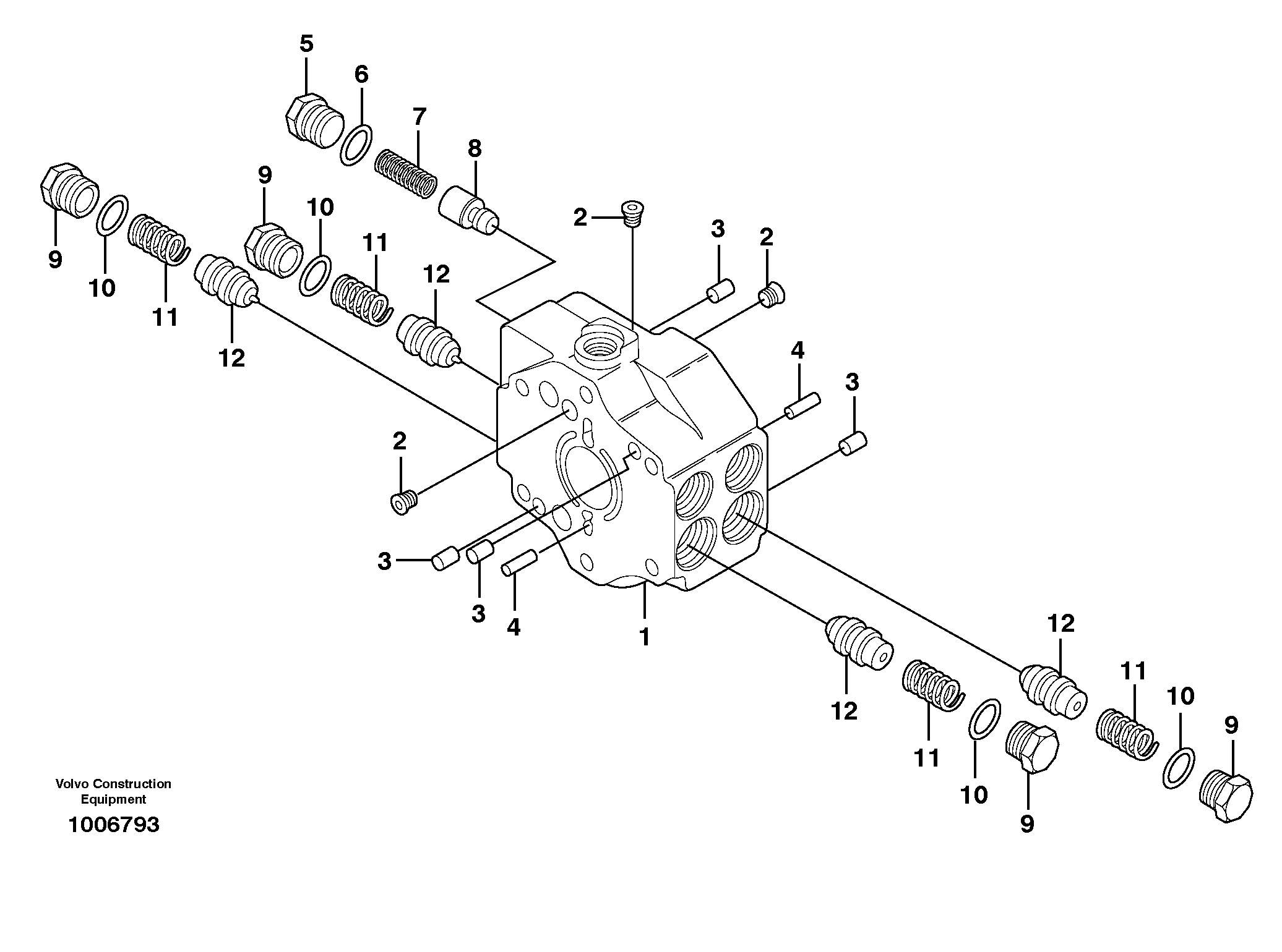 Схема запчастей Volvo MC60 - 15477 Valve block 