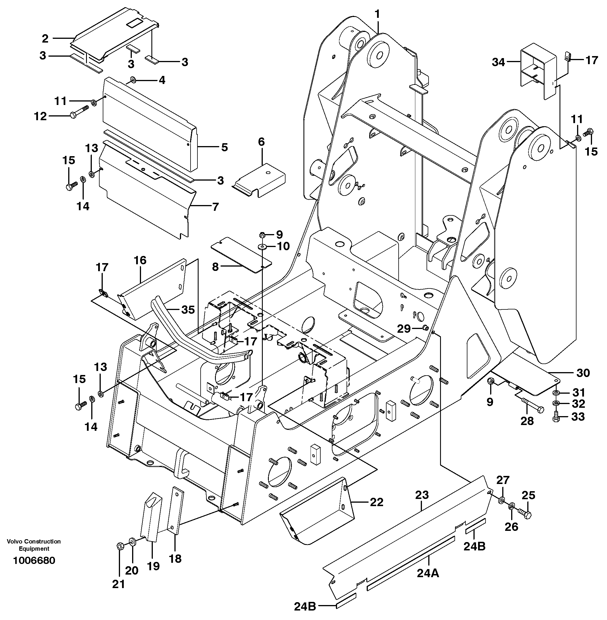 Схема запчастей Volvo MC60 - 15480 Frame 