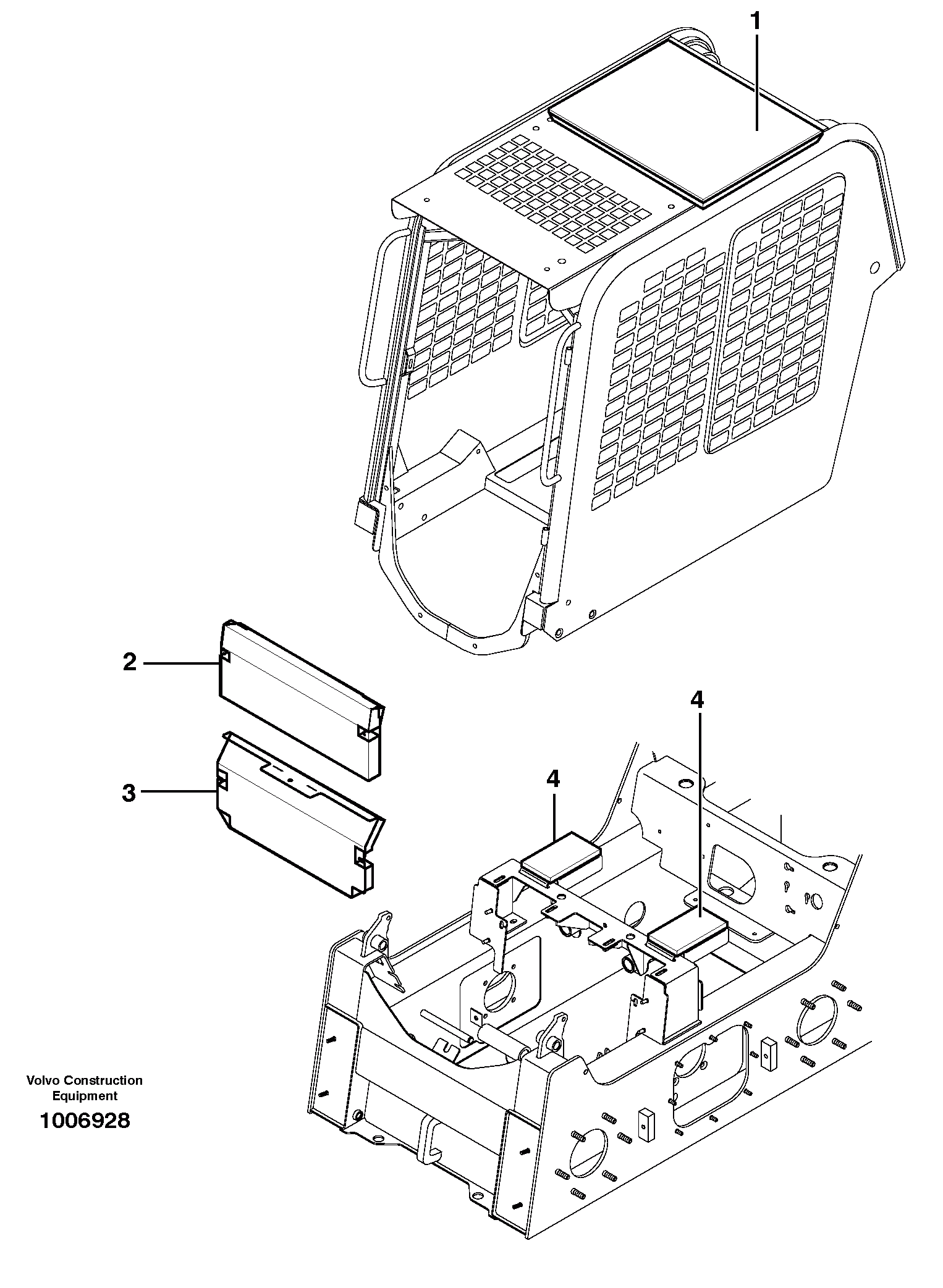 Схема запчастей Volvo MC60 - 7419 Insulating matting 