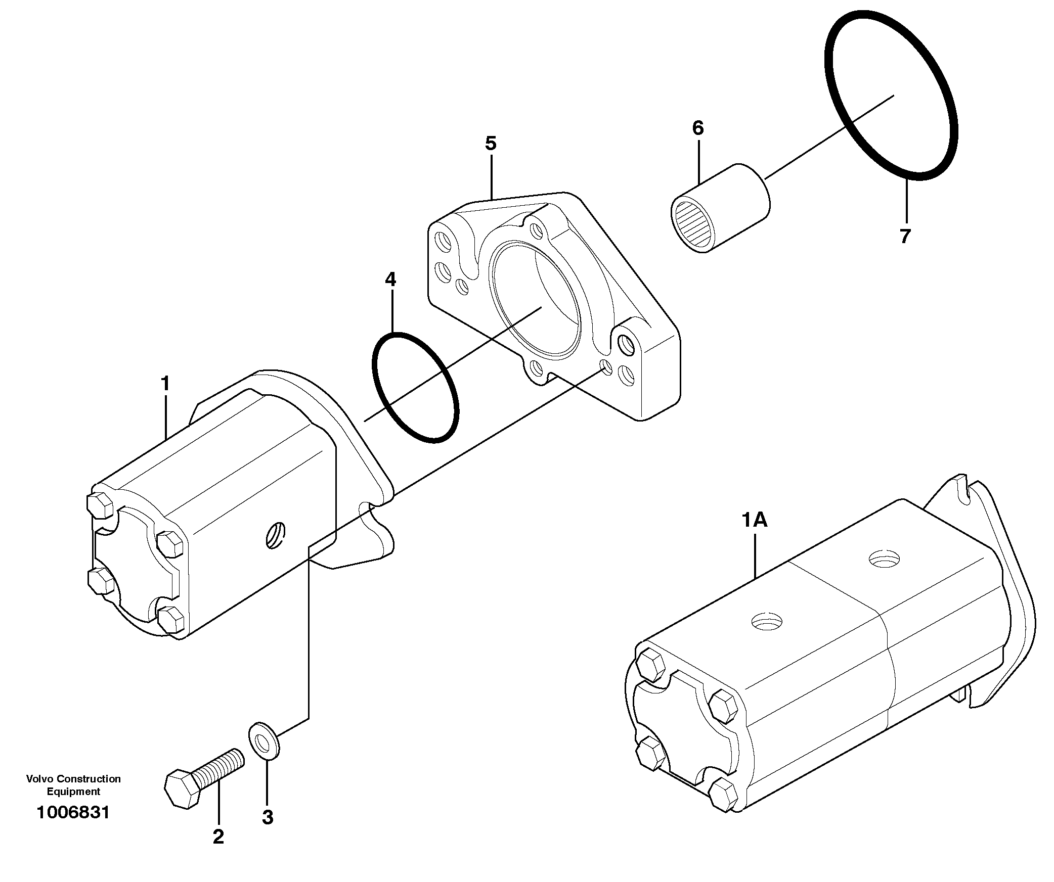 Схема запчастей Volvo MC70 - 14432 Implement pump 