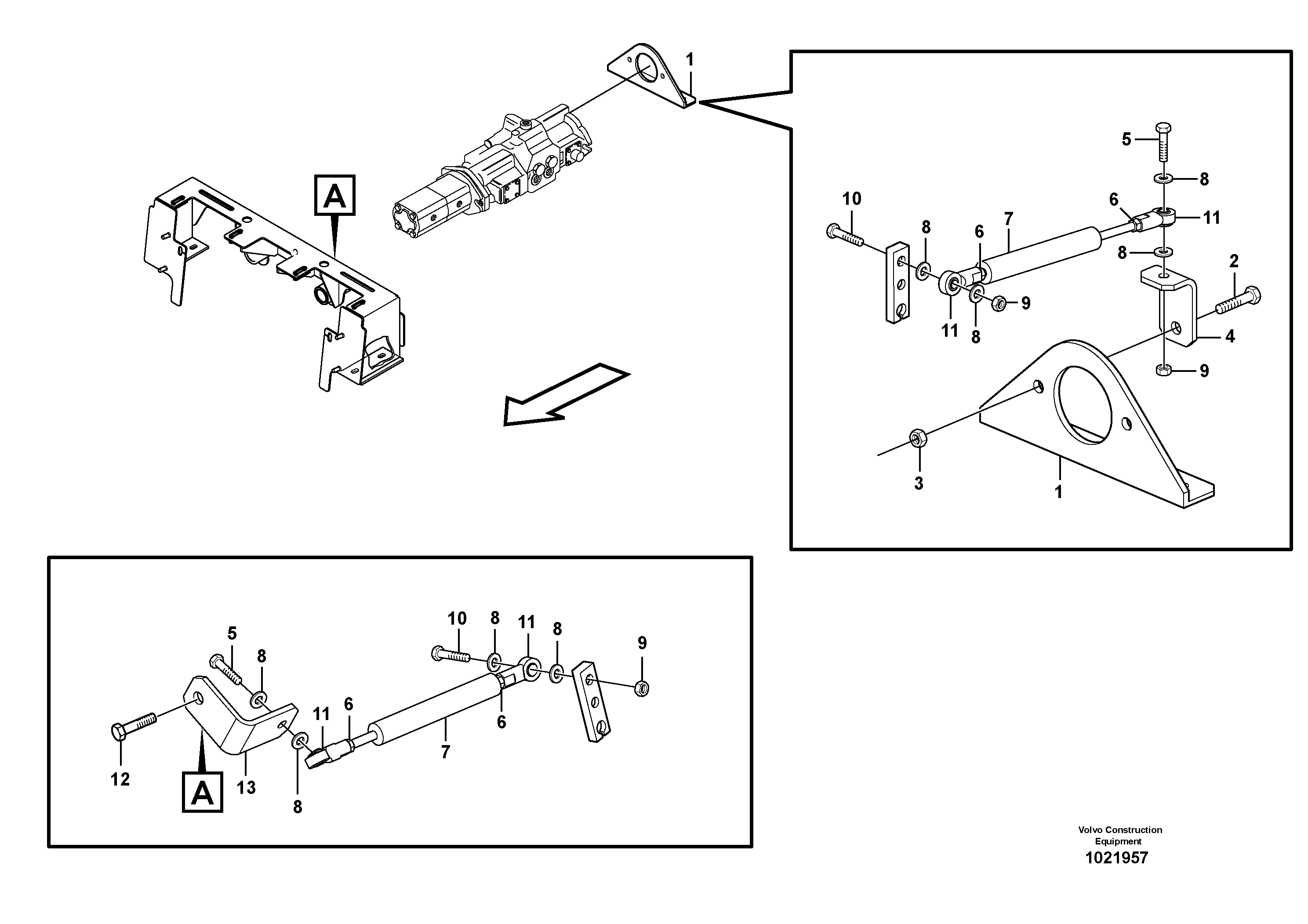 Схема запчастей Volvo MC70 - 10786 Link system 