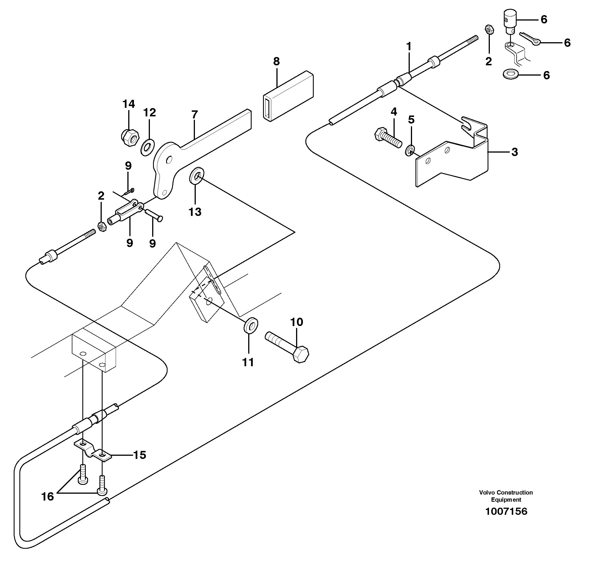 Схема запчастей Volvo MC80 - 21251 Throttle control 